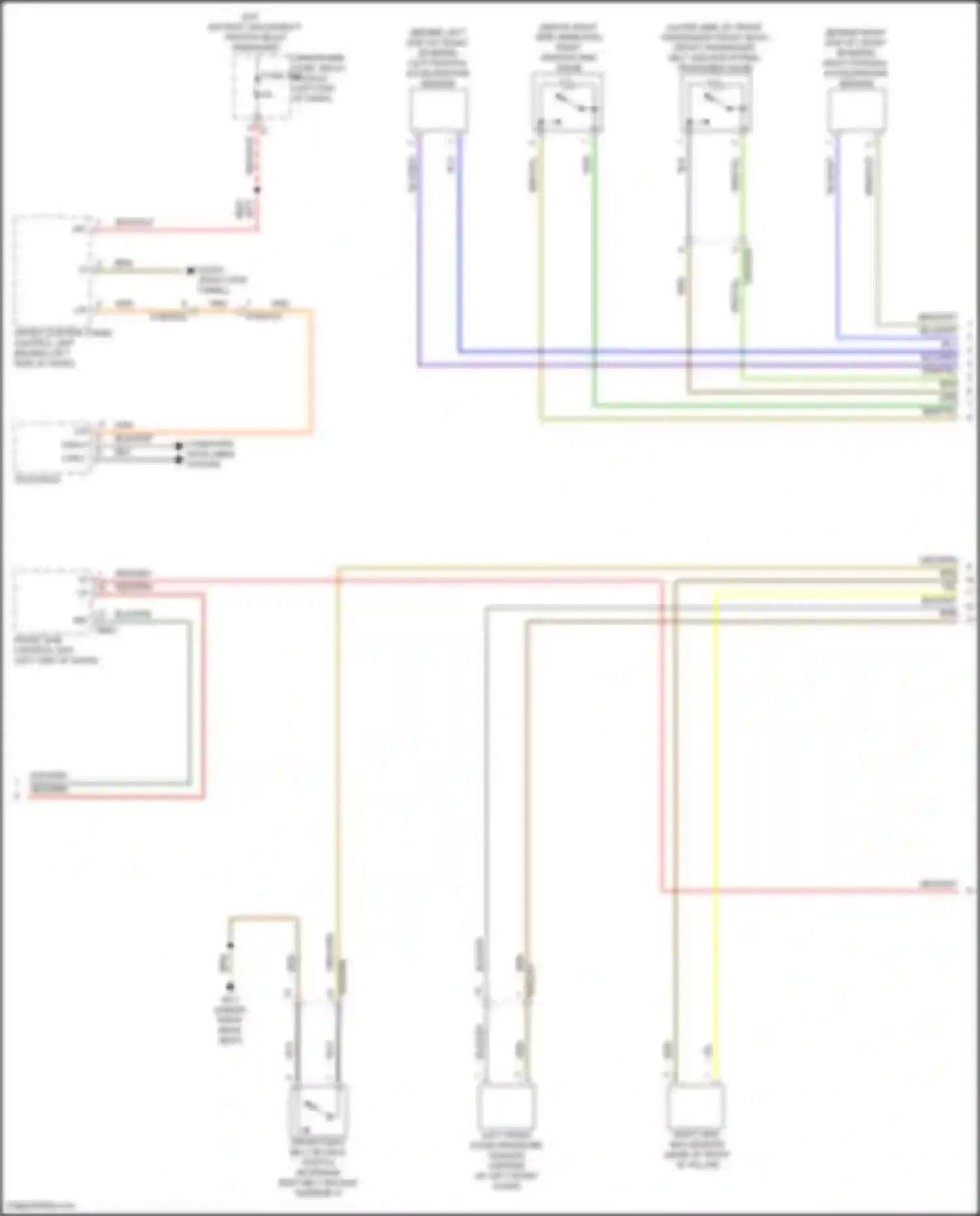 CLS-class Mercedes-Benz C257 facelift (2021-2024): Supplemental restraint circuit (4 of 5)
