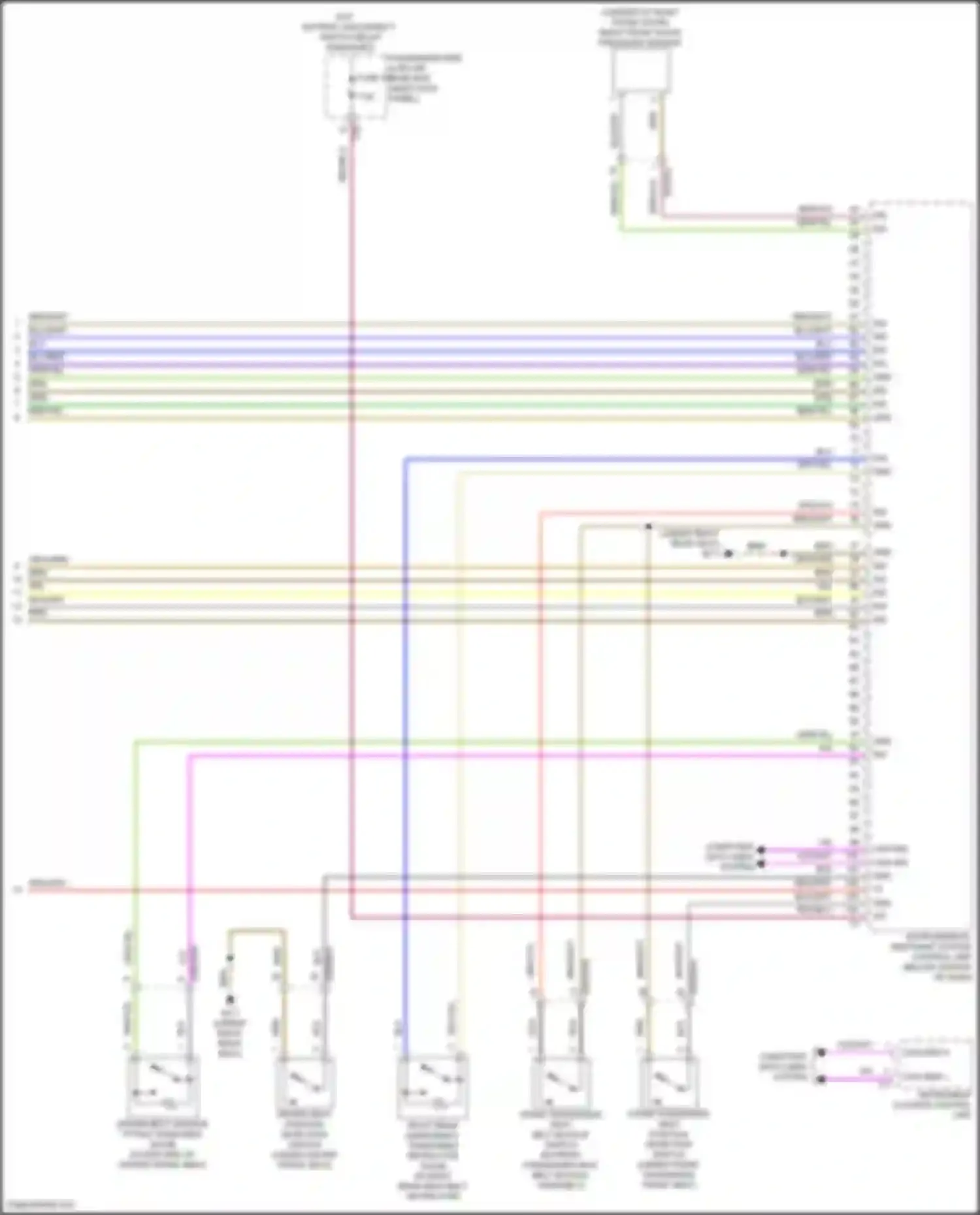 CLS-class Mercedes-Benz C257 facelift (2021-2024): Supplemental restraint circuit (5 of 5)