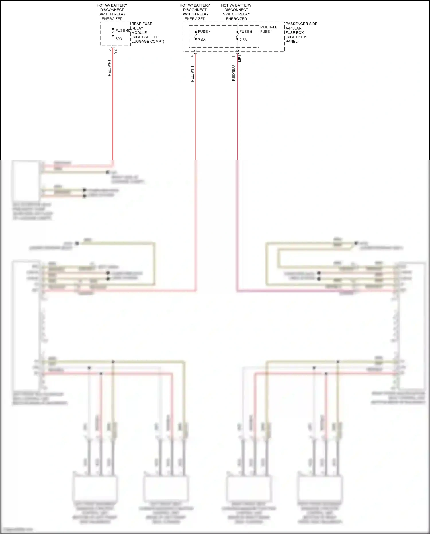 Wiring diagram computer data lines system for Mercedes-Benz CLS-class C257 facelift (2021-2024) (12 of 82)