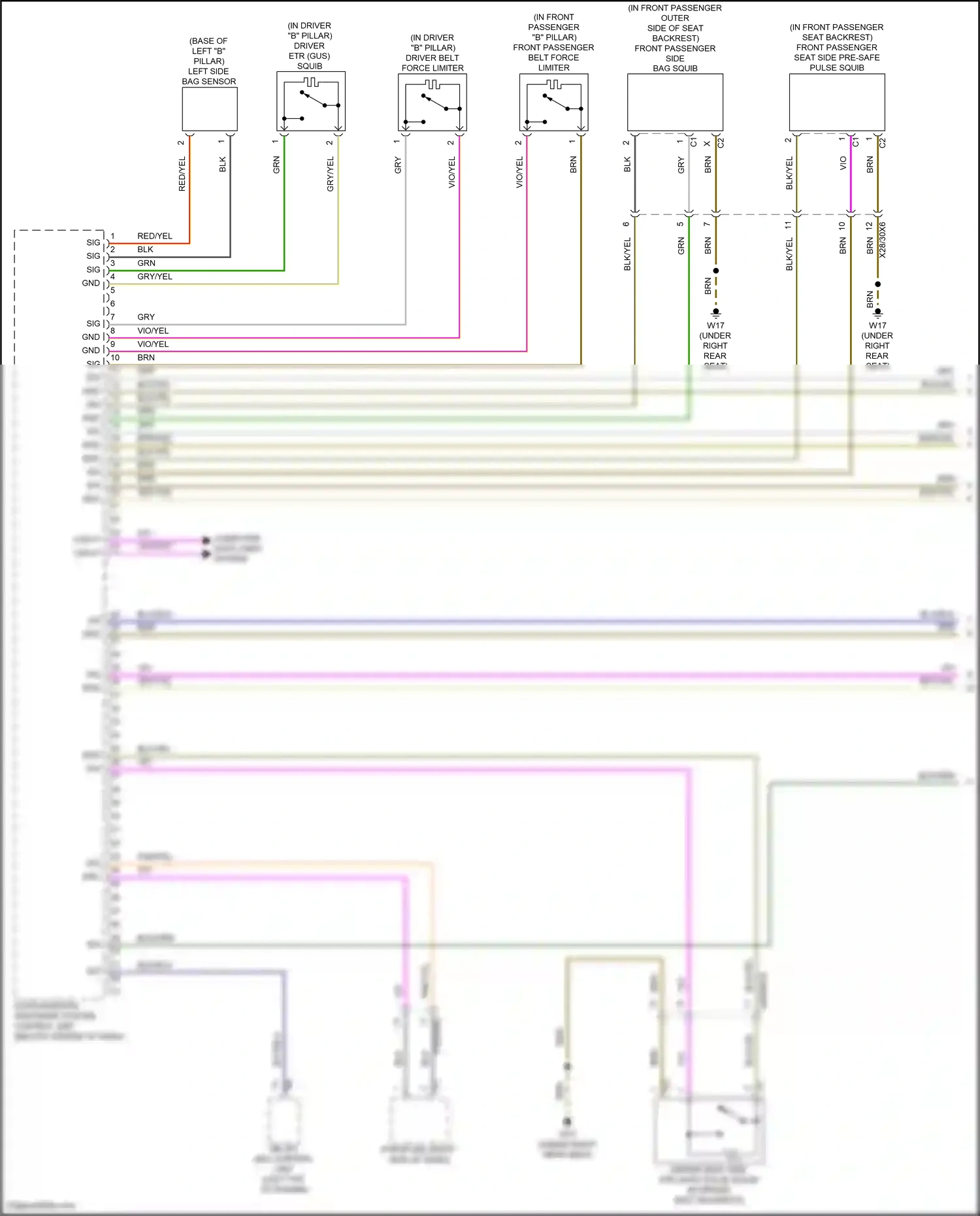 Wiring diagram computer data lines system for Mercedes-Benz CLS-class C257 facelift (2021-2024) (47 of 82)