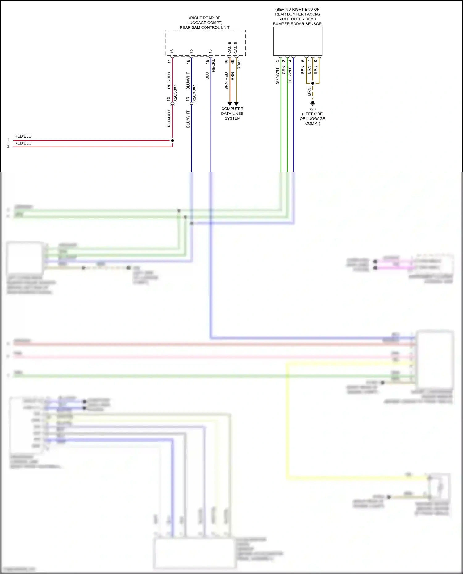 Wiring diagram computer data lines system for Mercedes-Benz CLS-class C257 facelift (2021-2024) (67 of 82)