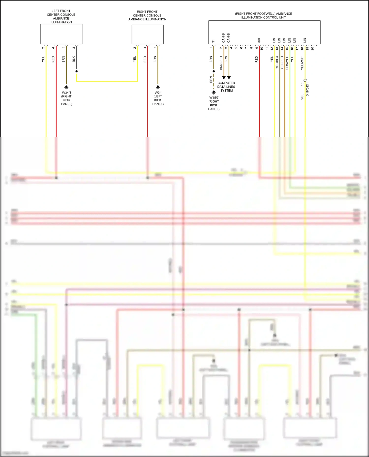 Wiring diagram computer data lines system for Mercedes-Benz CLS-class C257 facelift (2021-2024) (45 of 82)