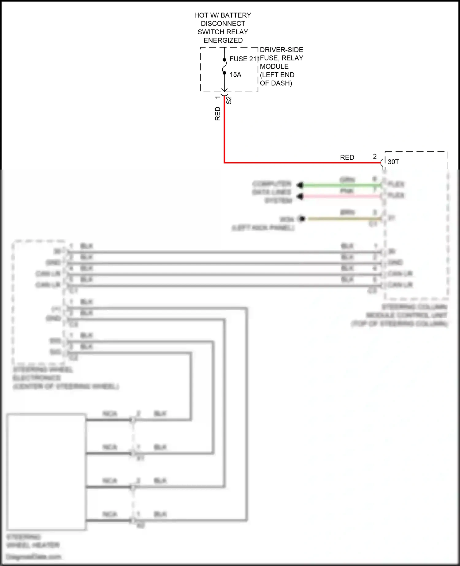 Wiring diagram computer data lines system for Mercedes-Benz CLS-class C257 facelift (2021-2024) (15 of 82)