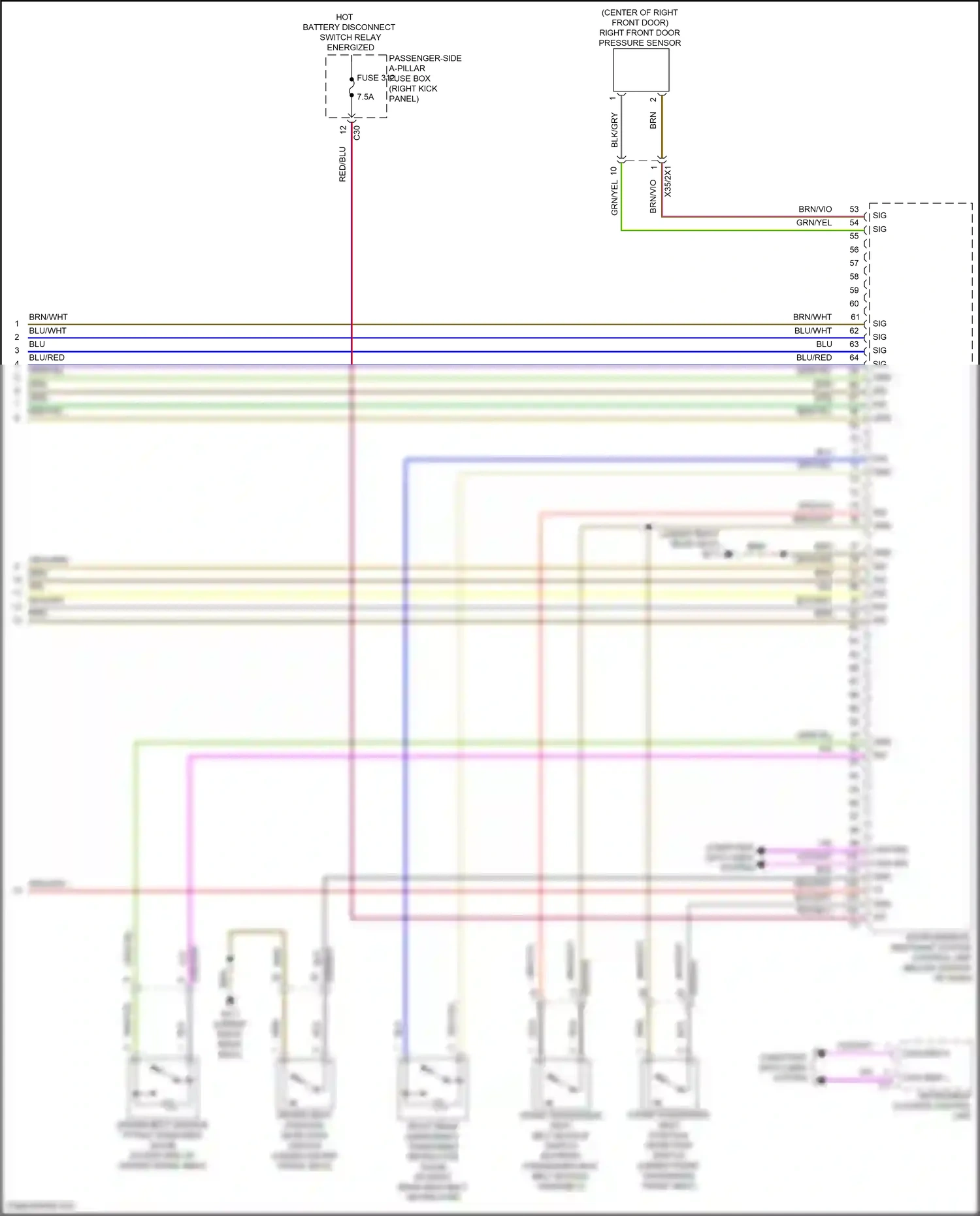Wiring diagram computer data lines system for Mercedes-Benz CLS-class C257 facelift (2021-2024) (49 of 82)