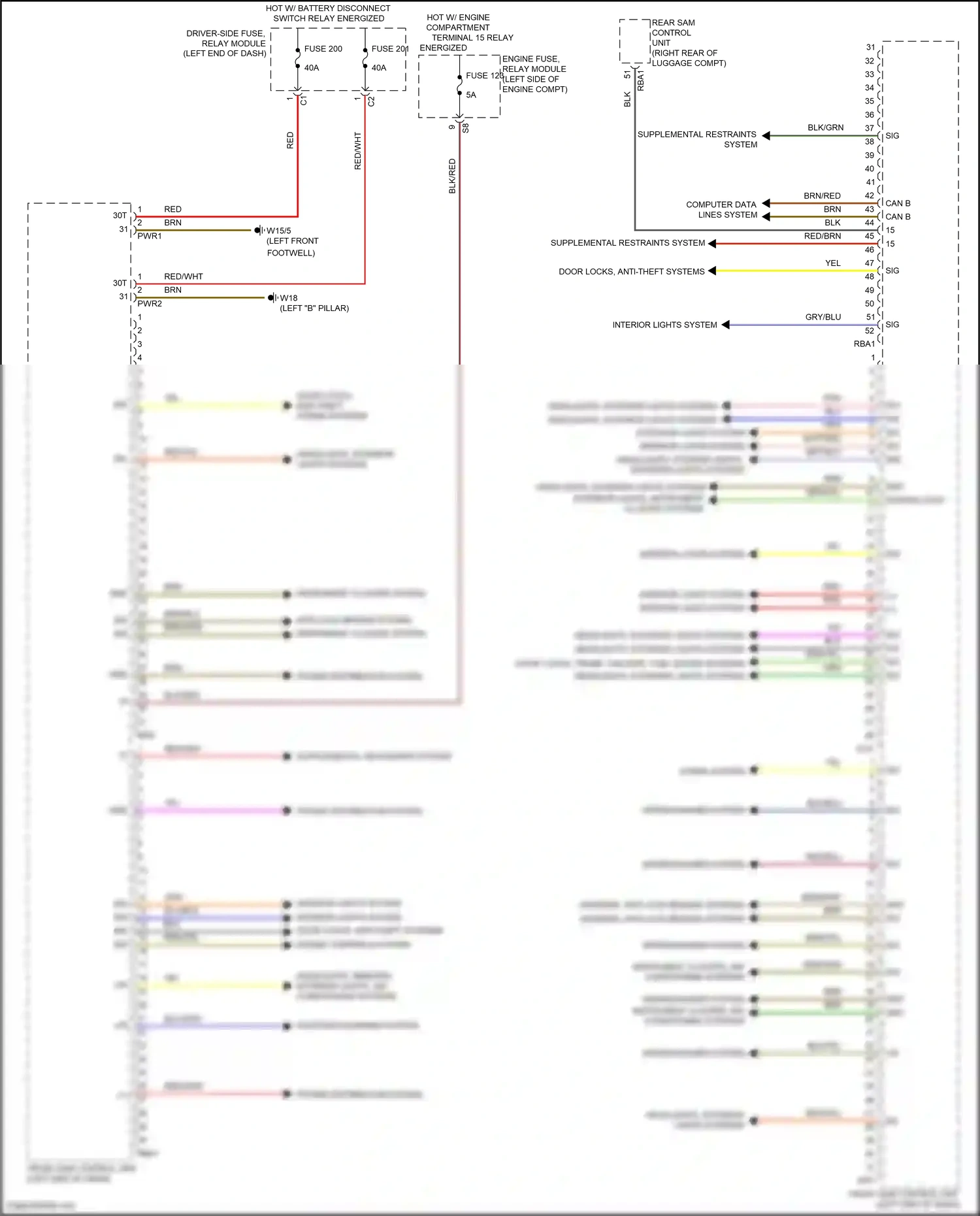 Wiring diagram computer data lines system for Mercedes-Benz CLS-class C257 facelift (2021-2024) (54 of 82)