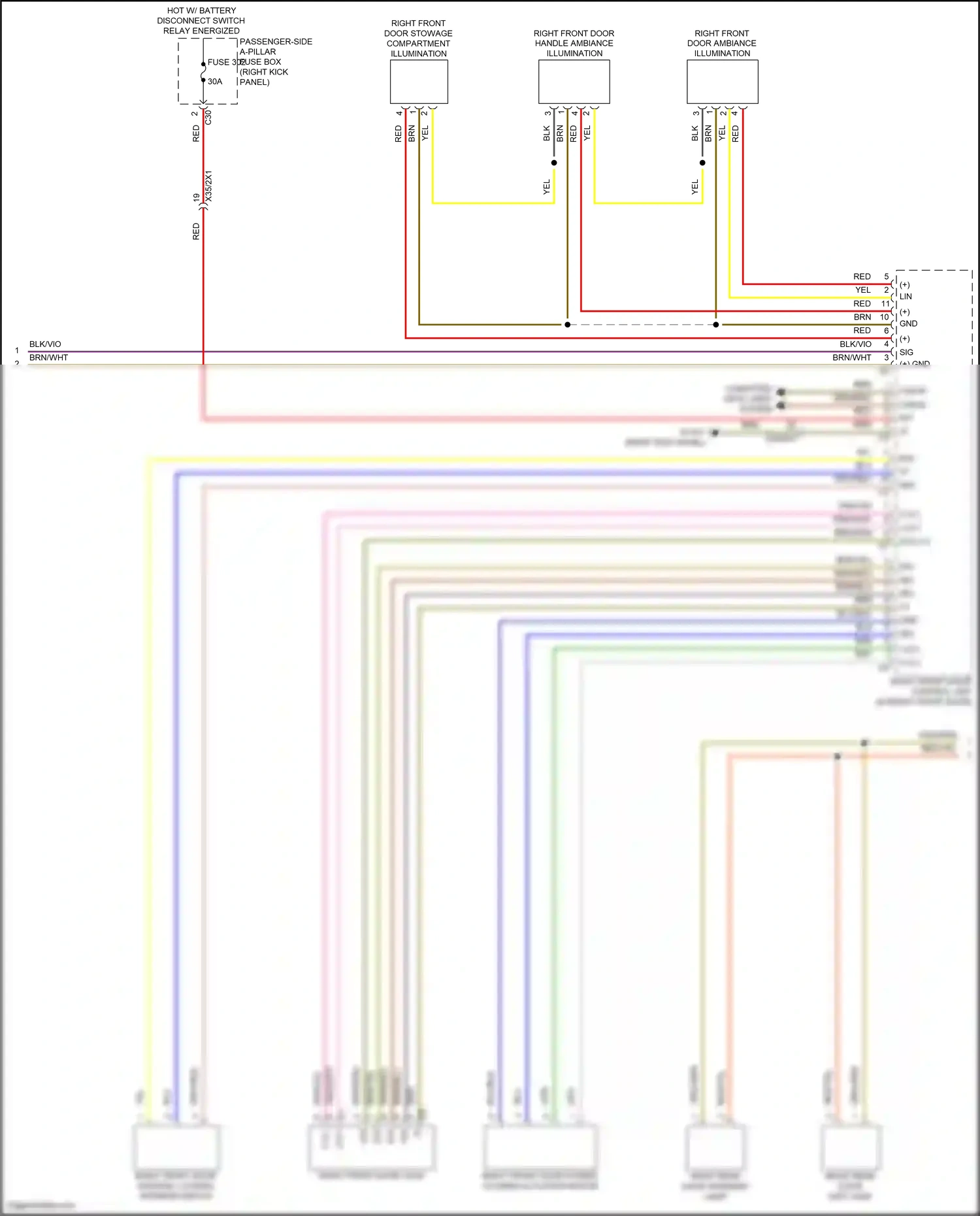 Wiring diagram computer data lines system for Mercedes-Benz CLS-class C257 facelift (2021-2024) (42 of 82)
