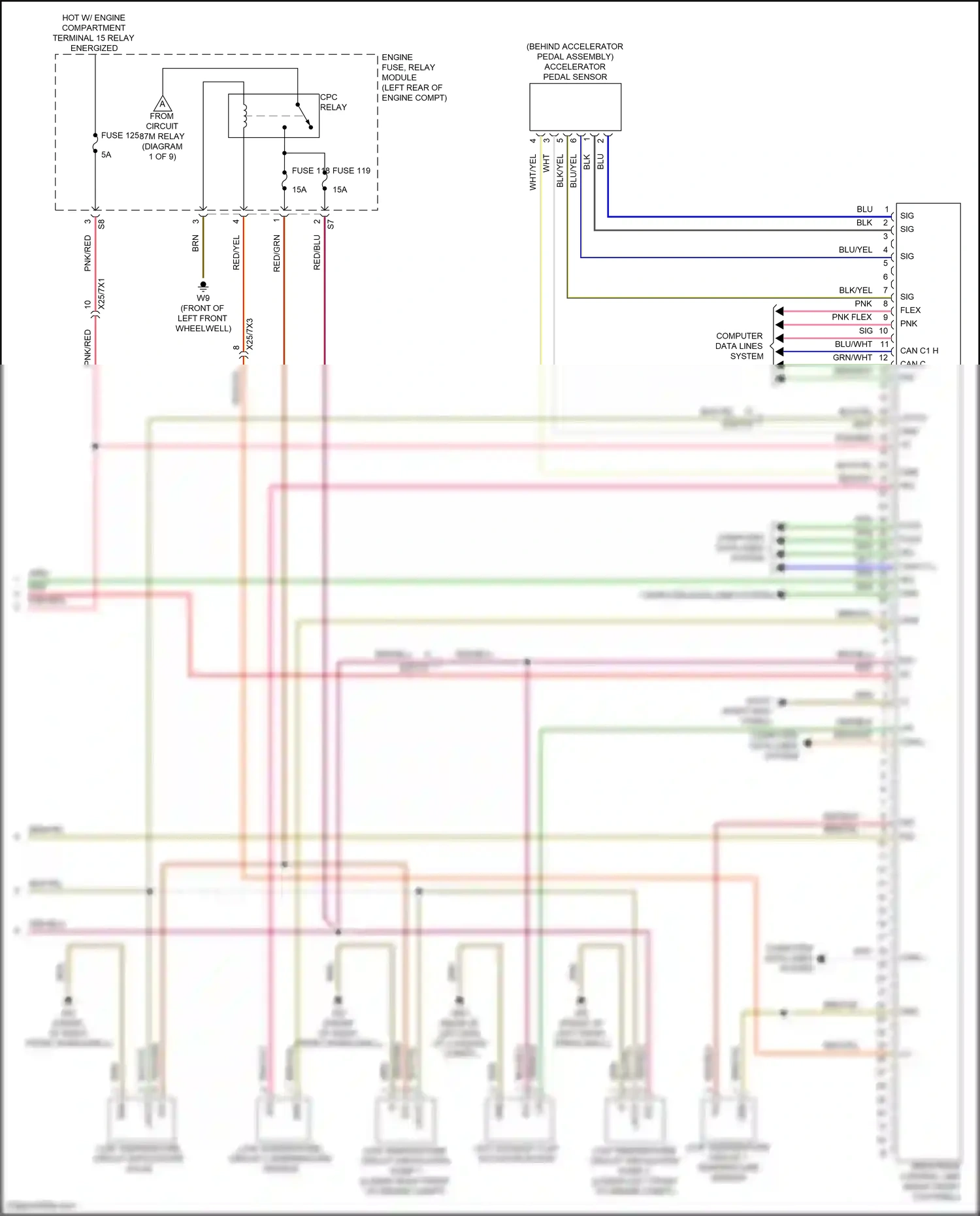 Wiring diagram computer data lines system for Mercedes-Benz CLS-class C257 facelift (2021-2024) (82 of 82)