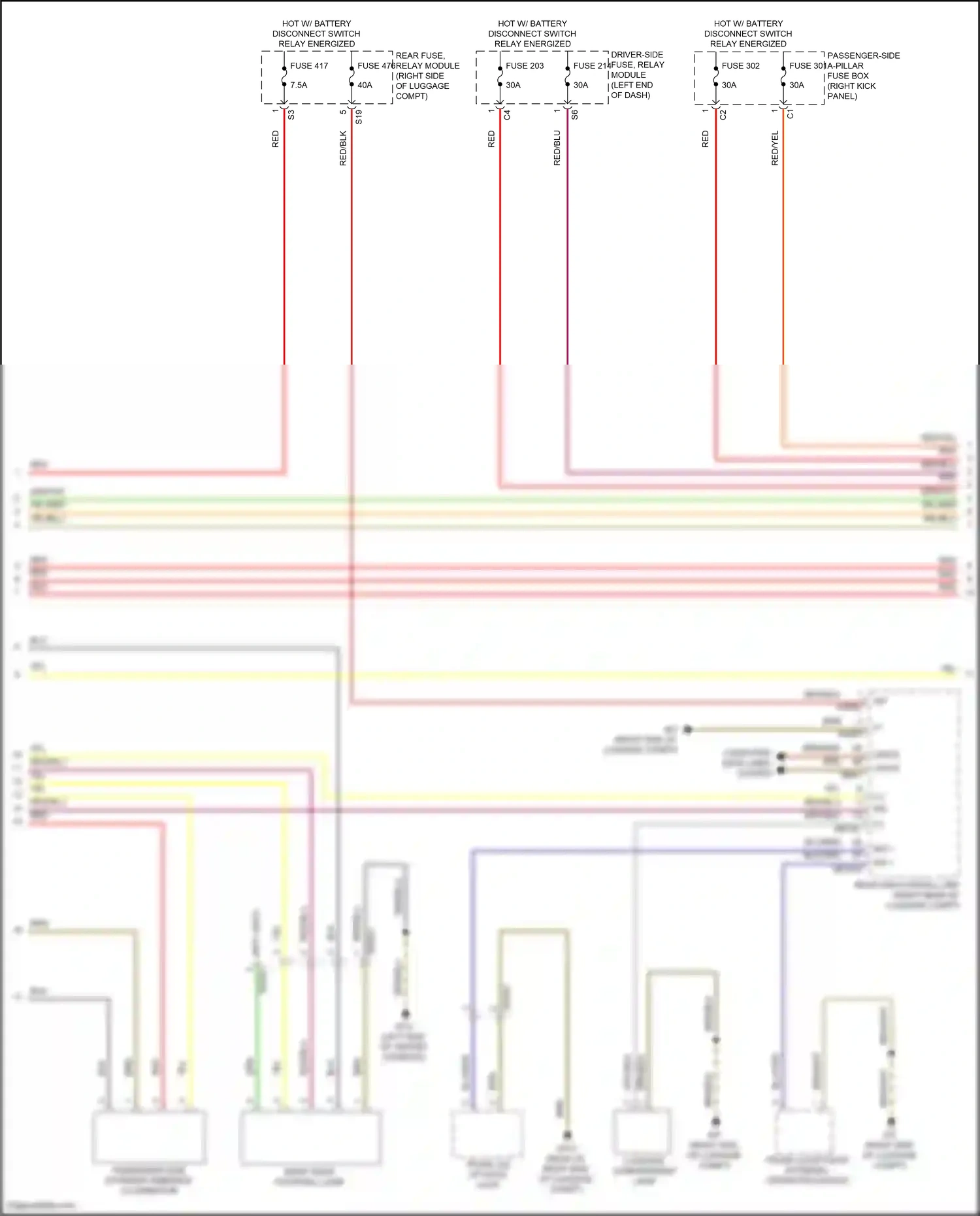 Wiring diagram computer data lines system for Mercedes-Benz CLS-class C257 facelift (2021-2024) (34 of 82)