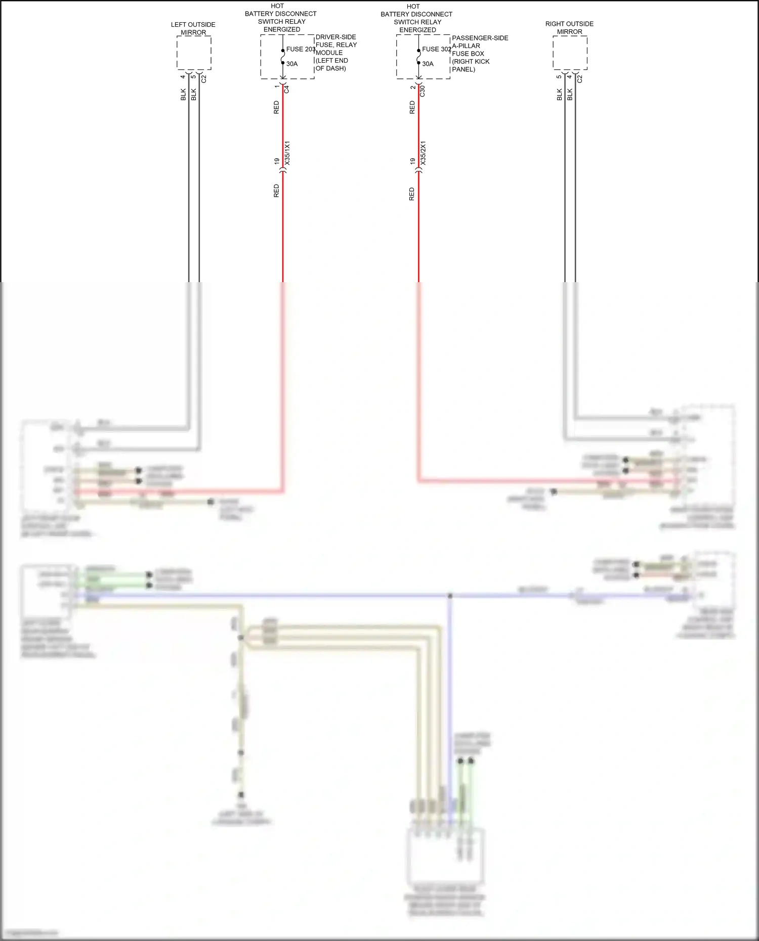Wiring diagram computer data lines system for Mercedes-Benz CLS-class C257 facelift (2021-2024) (1 of 82)