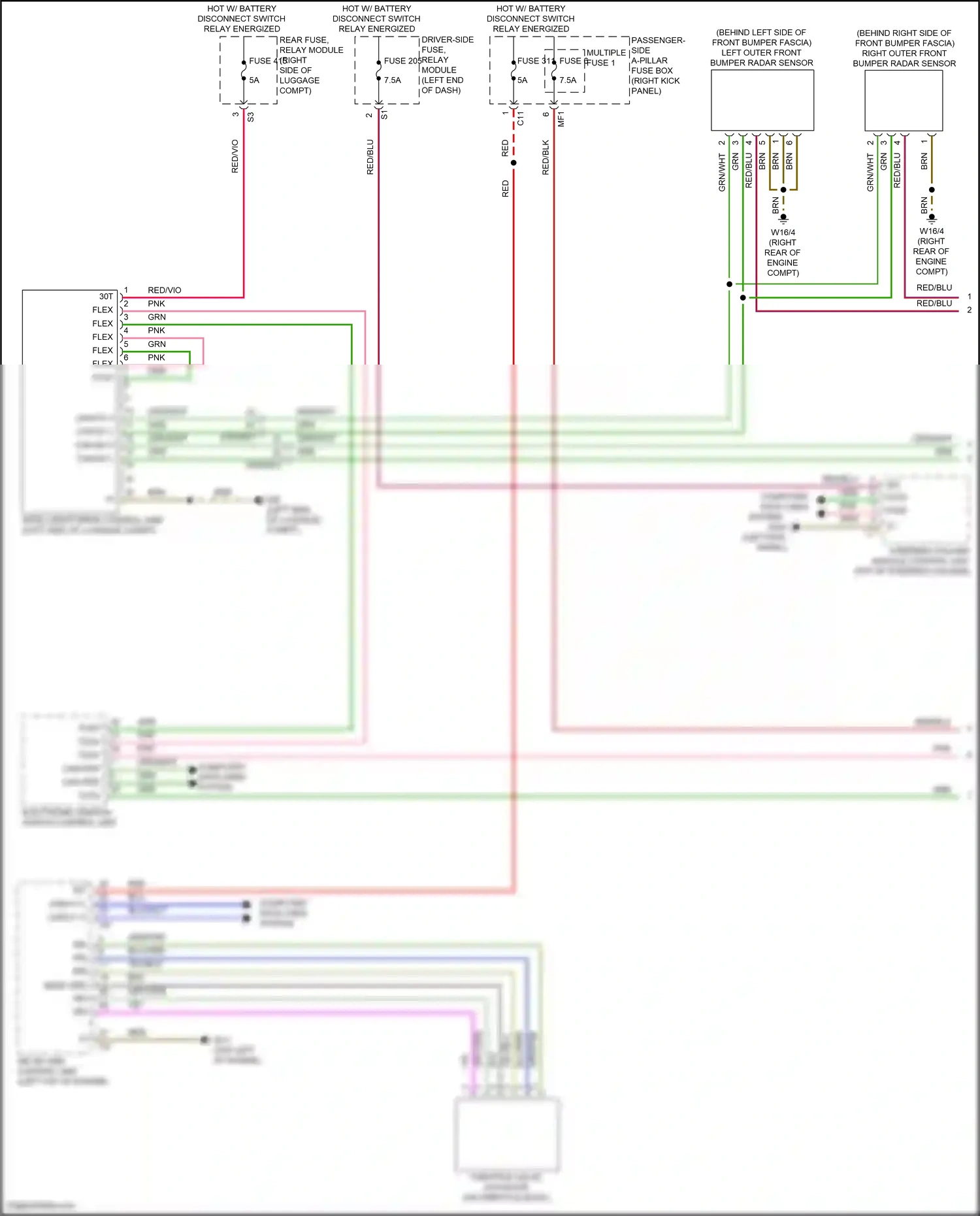 Wiring diagram computer data lines for Mercedes-Benz CLS-class C257 facelift (2021-2024) (1 of 1)