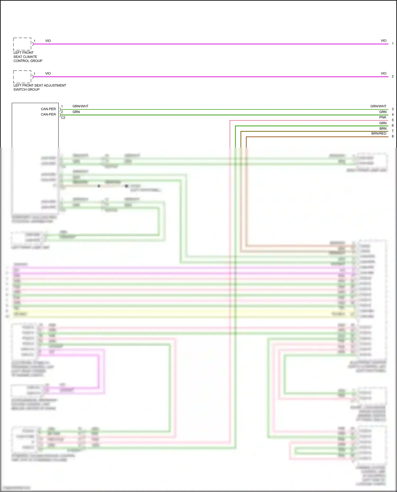 Wiring diagram electronic stability program control unit for Mercedes-Benz CLS-class C257 facelift (2021-2024) (4 of 9)