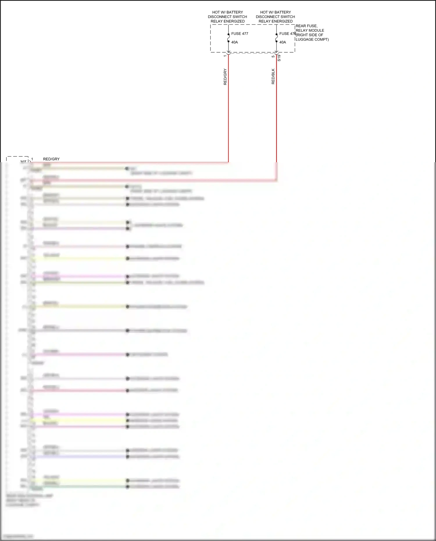 Wiring diagram engine controls system for Mercedes-Benz CLS-class C257 facelift (2021-2024) (2 of 2)
