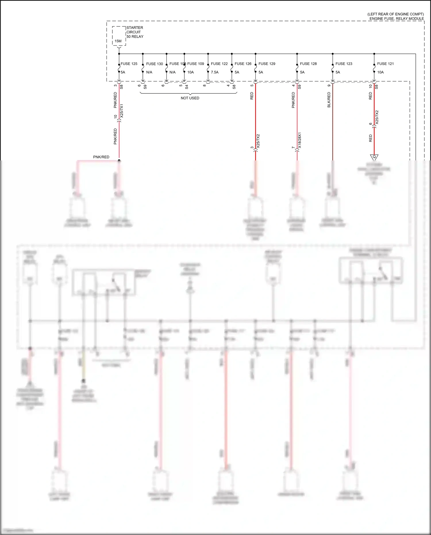 Wiring diagram front sam control unit for Mercedes-Benz CLS-class C257 facelift (2021-2024) (16 of 19)