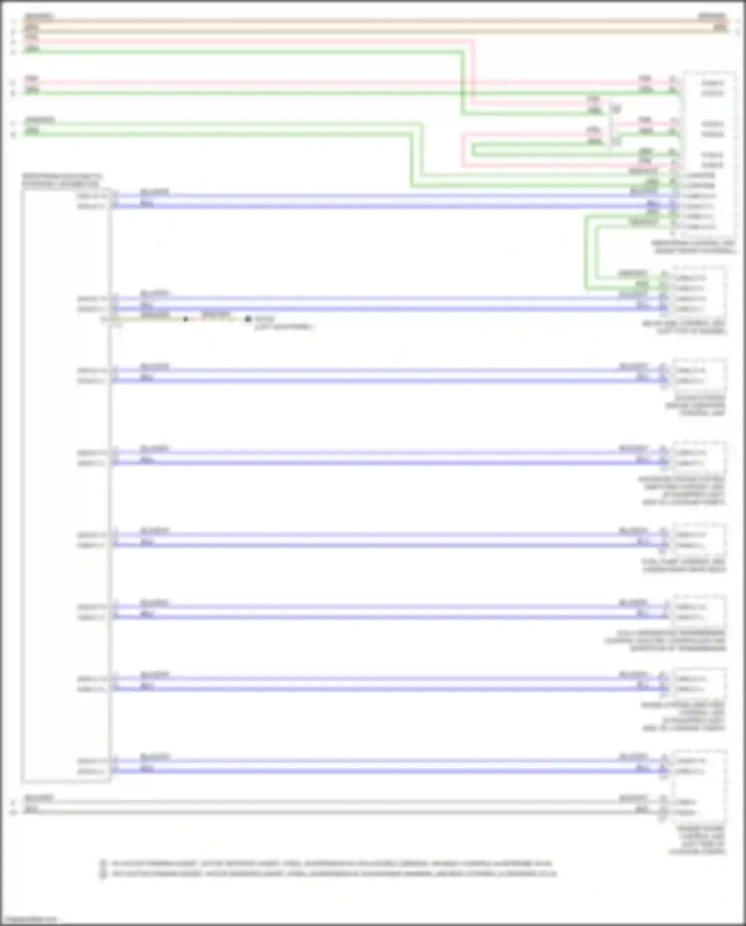CLS-class Mercedes-Benz C257 (2017-2021): High/low bus circuit (5 of 6)