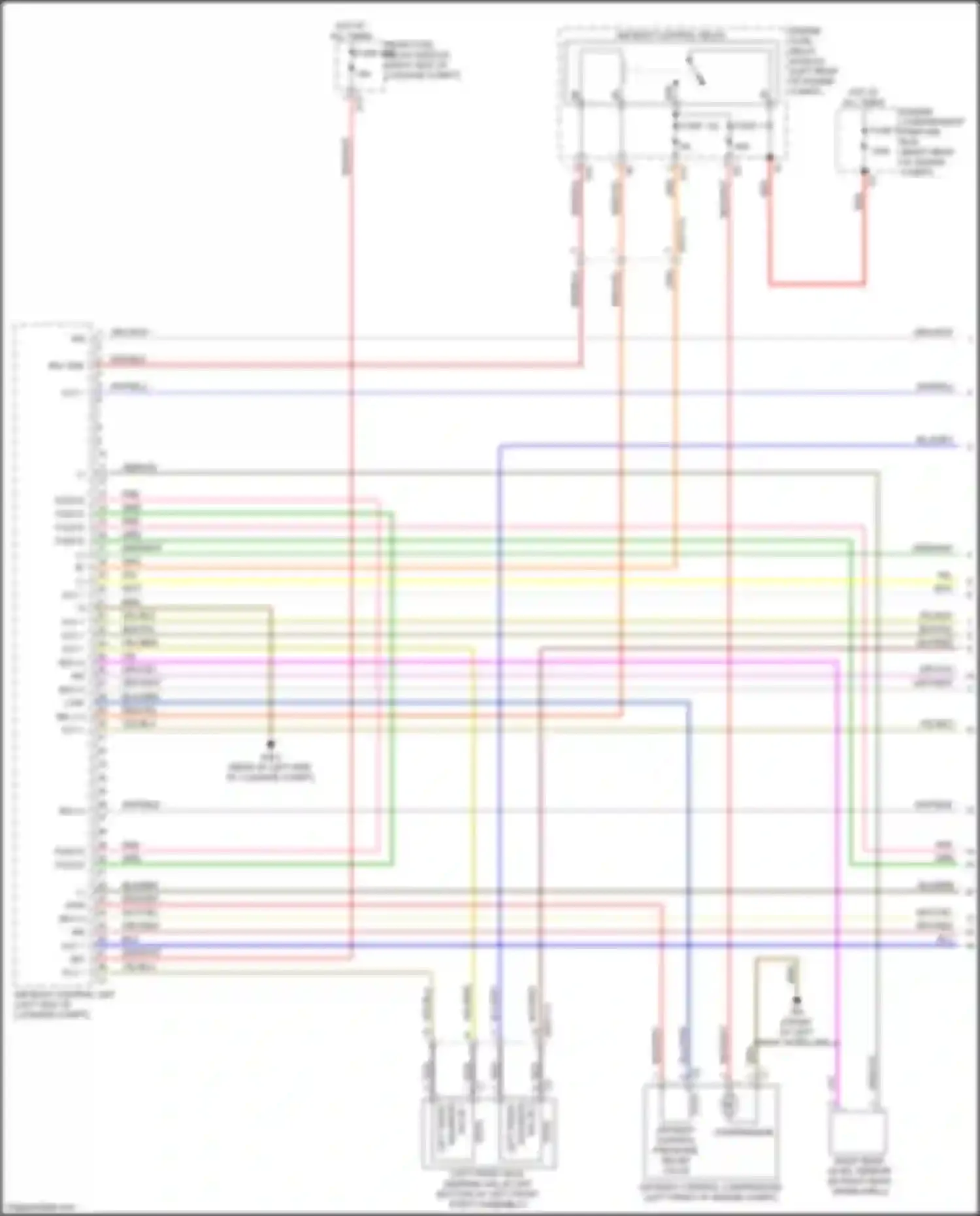CLS-class Mercedes-Benz C257 (2017-2021): Air body control circuit (1 of 3)