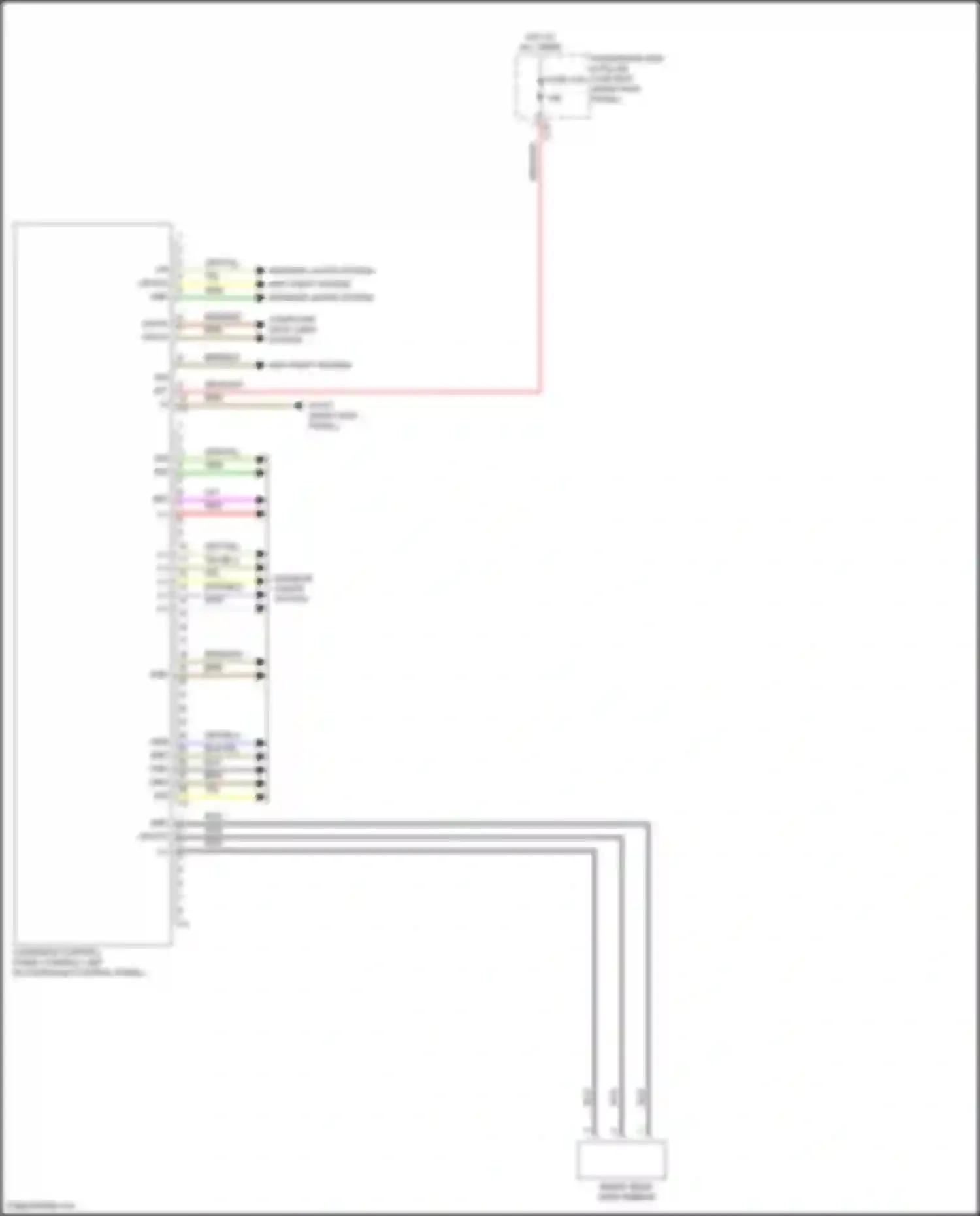 CLS-class Mercedes-Benz C257 (2017-2021): Overhead console circuit