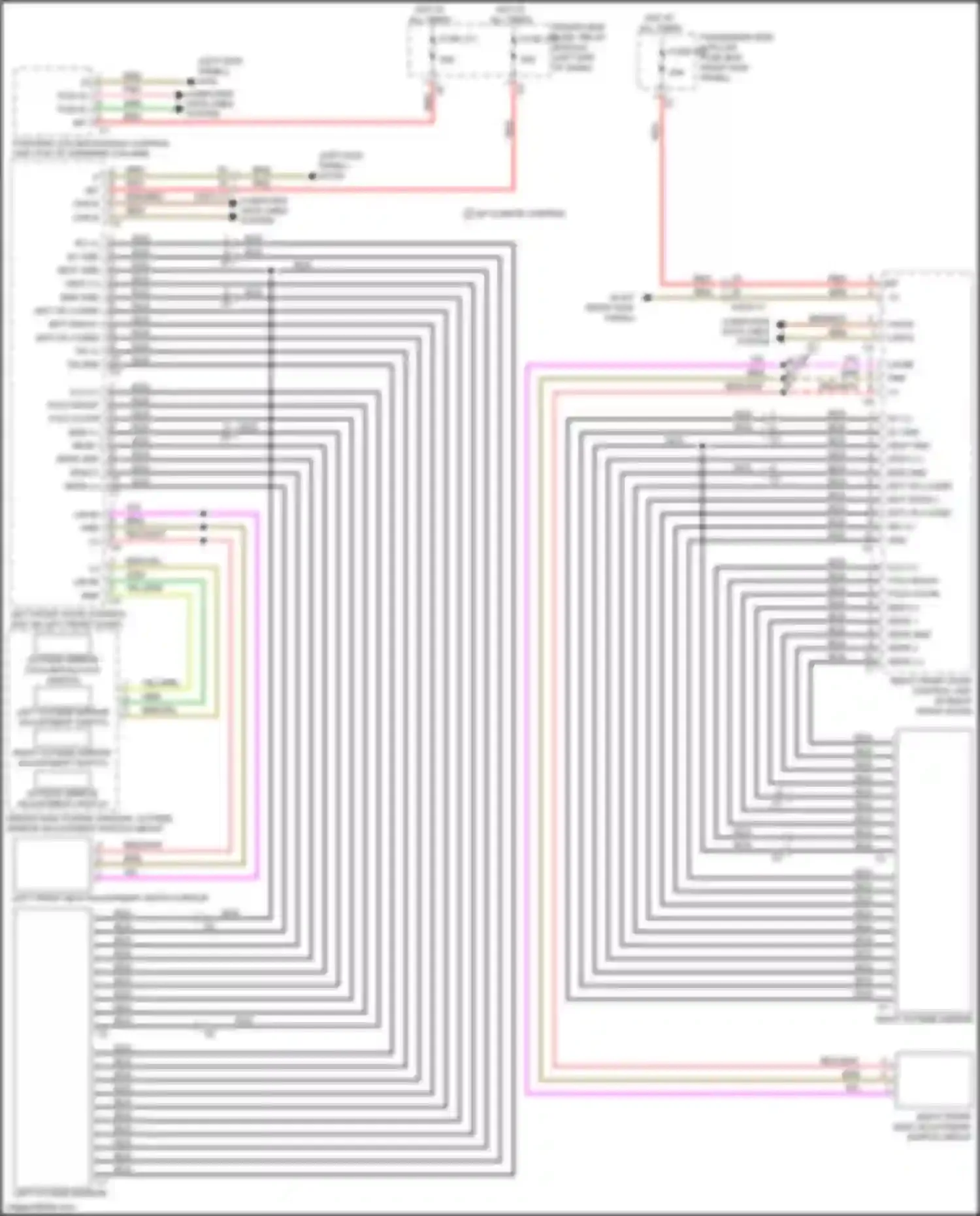 CLS-class Mercedes-Benz C257 (2017-2021): Memory mirrors circuit