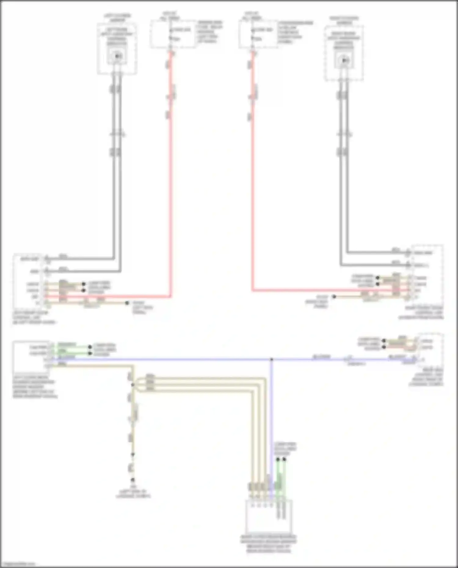 CLS-class Mercedes-Benz C257 (2017-2021): Blind spot information system circuit