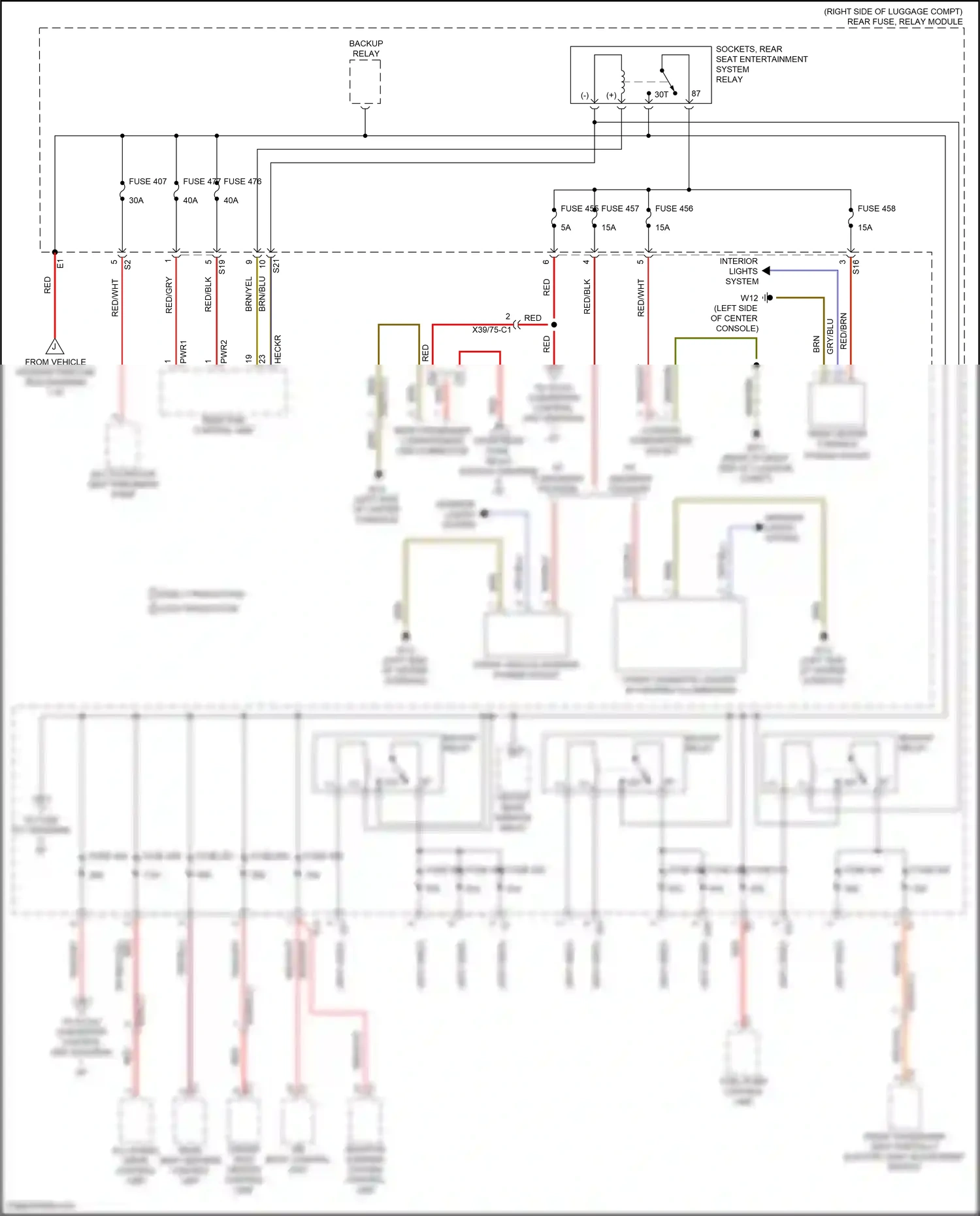 Wiring diagram adaptive damping system control unit for Mercedes-Benz CLS-class C257 (2017-2021) (4 of 4)