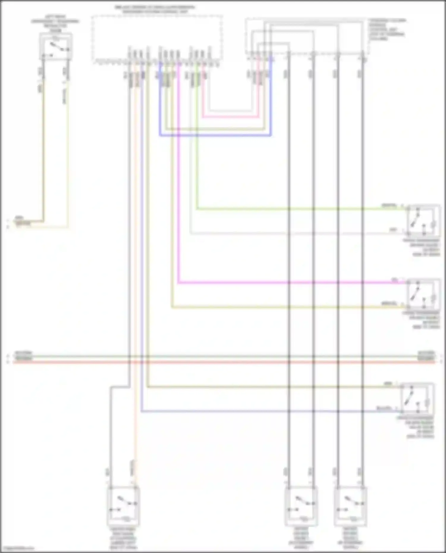 Wiring diagram steering column module control unit for Mercedes-Benz CLS-class C257 (2017-2021)
