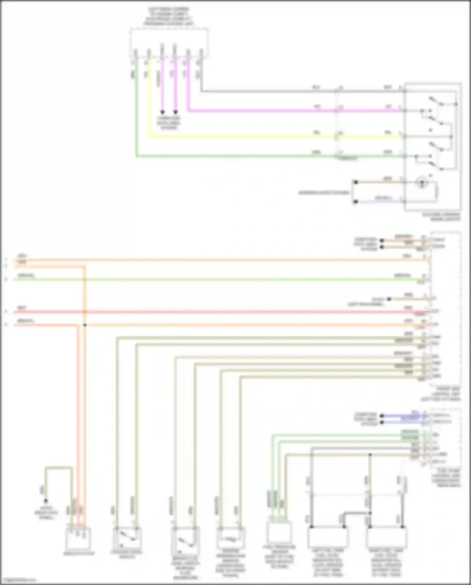 Wiring diagram outside temperature sensor for Mercedes-Benz CLS-class C257 (2017-2021)