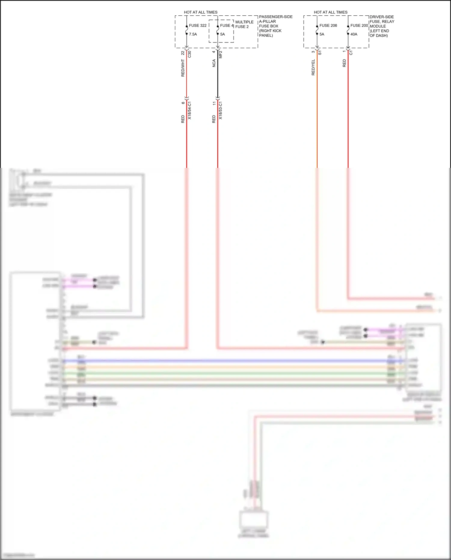 Wiring diagram computer data lines system for Mercedes-Benz CLS-class C257 (2017-2021) (86 of 95)