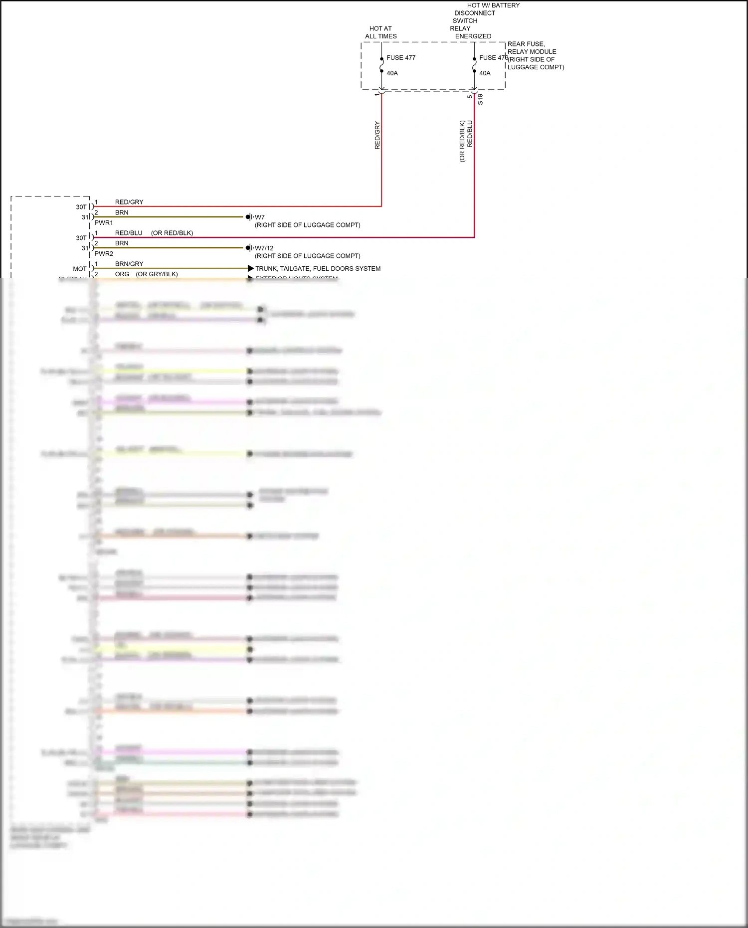 Wiring diagram computer data lines system for Mercedes-Benz CLS-class C257 (2017-2021) (39 of 95)