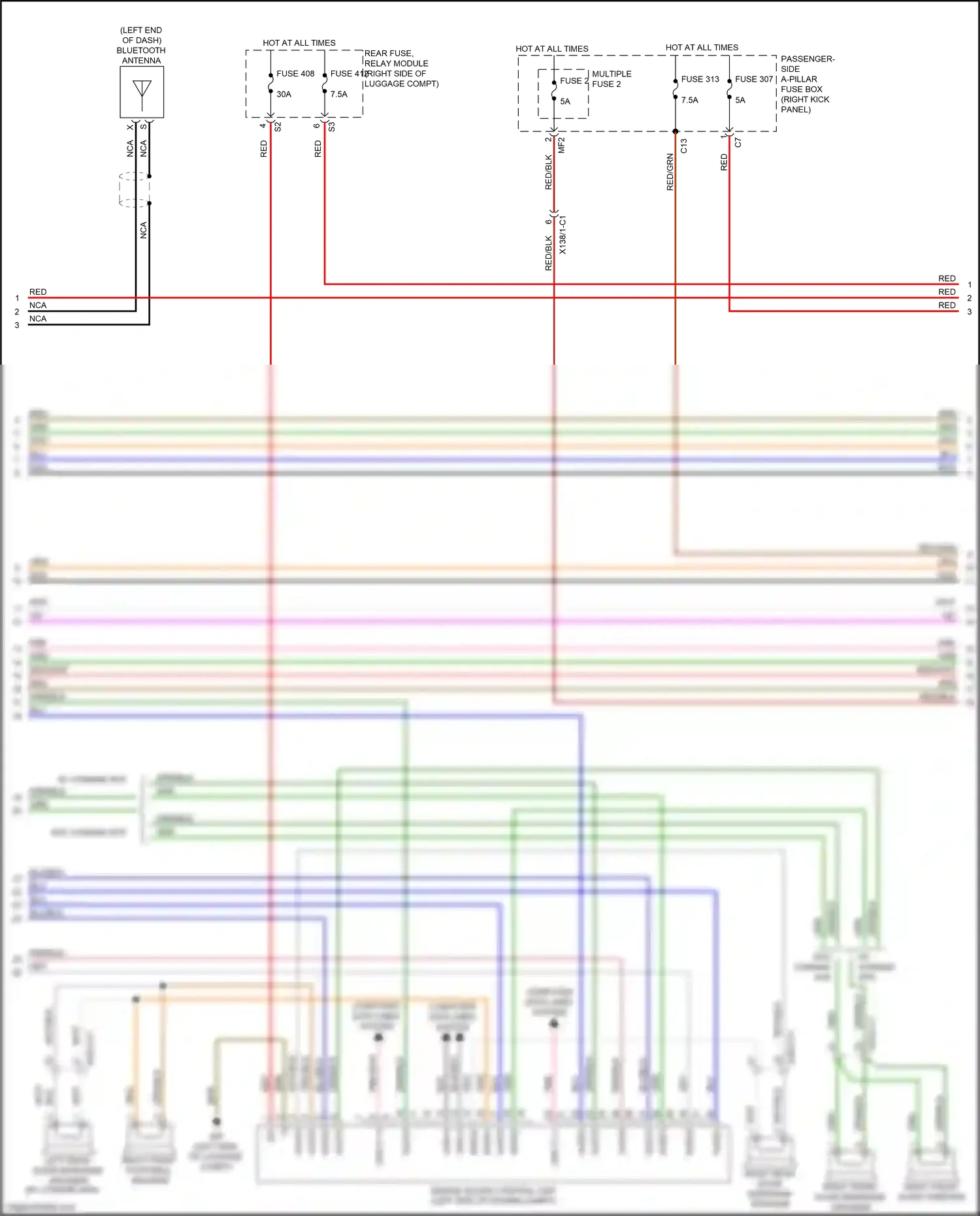 Wiring diagram computer data lines system for Mercedes-Benz CLS-class C257 (2017-2021) (45 of 95)
