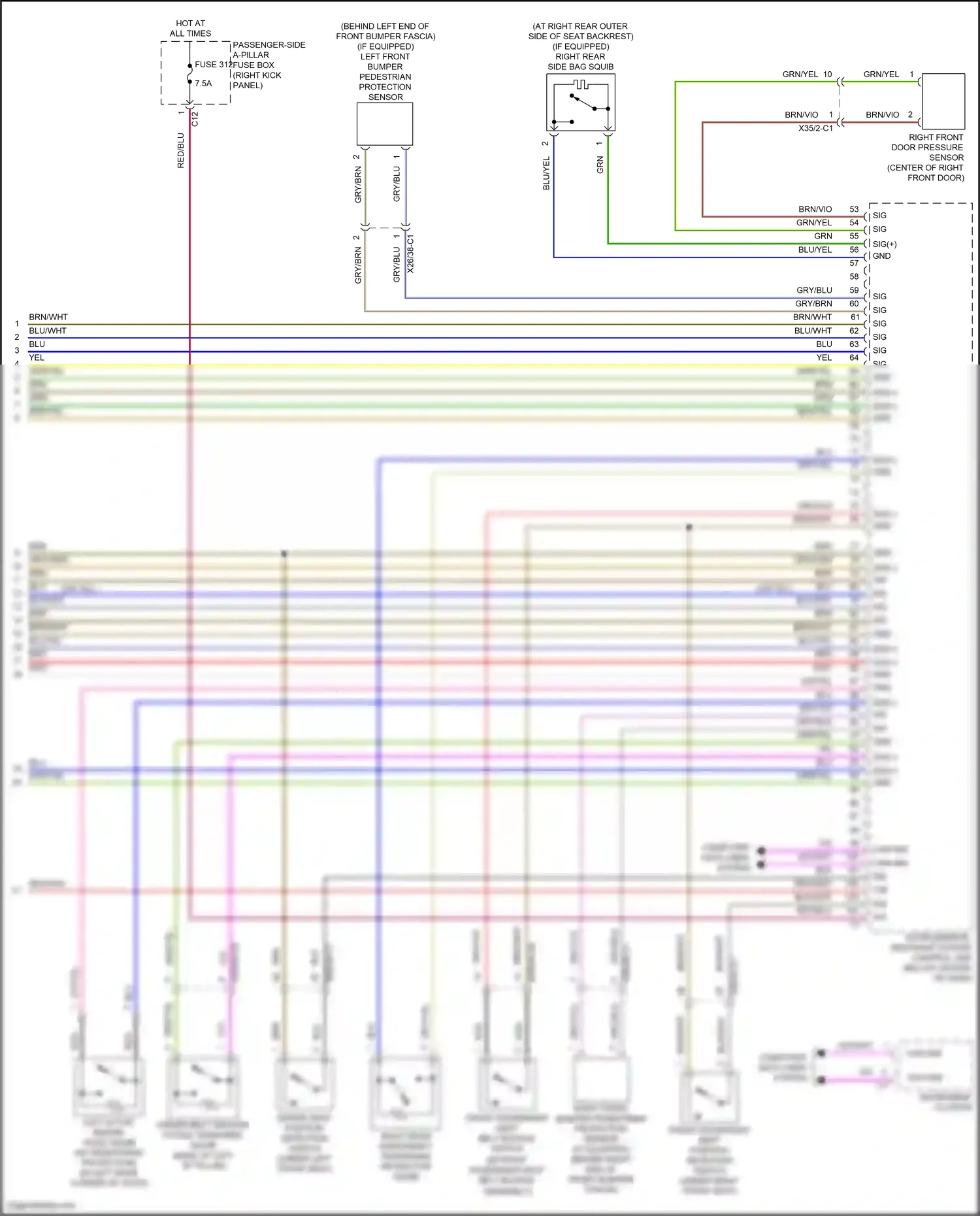 Wiring diagram computer data lines system for Mercedes-Benz CLS-class C257 (2017-2021) (70 of 95)
