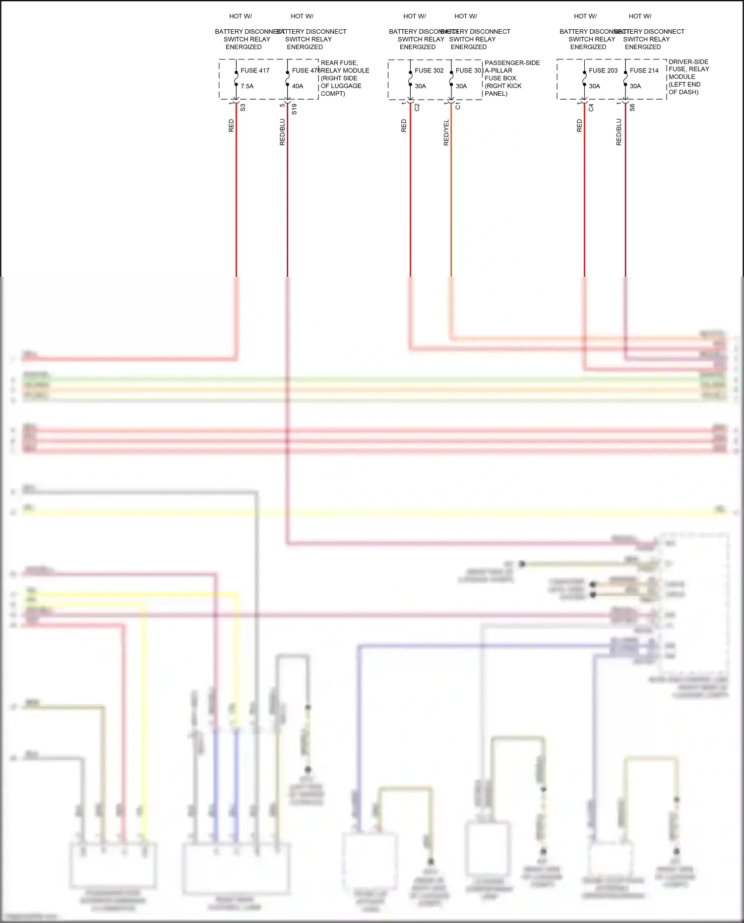 Wiring diagram computer data lines system for Mercedes-Benz CLS-class C257 (2017-2021) (15 of 95)
