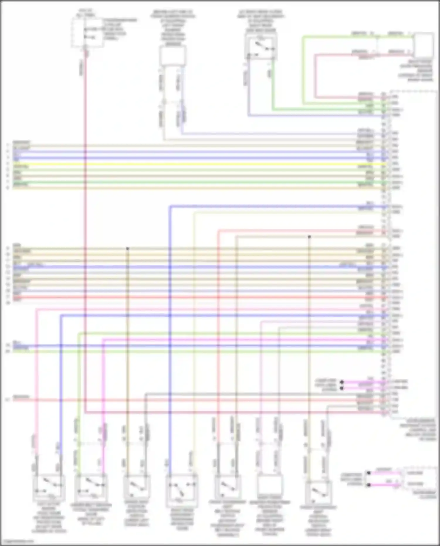 Wiring diagram driver belt anchor fitting tensioner squib for Mercedes-Benz CLS-class C257 (2017-2021) (1 of 1)