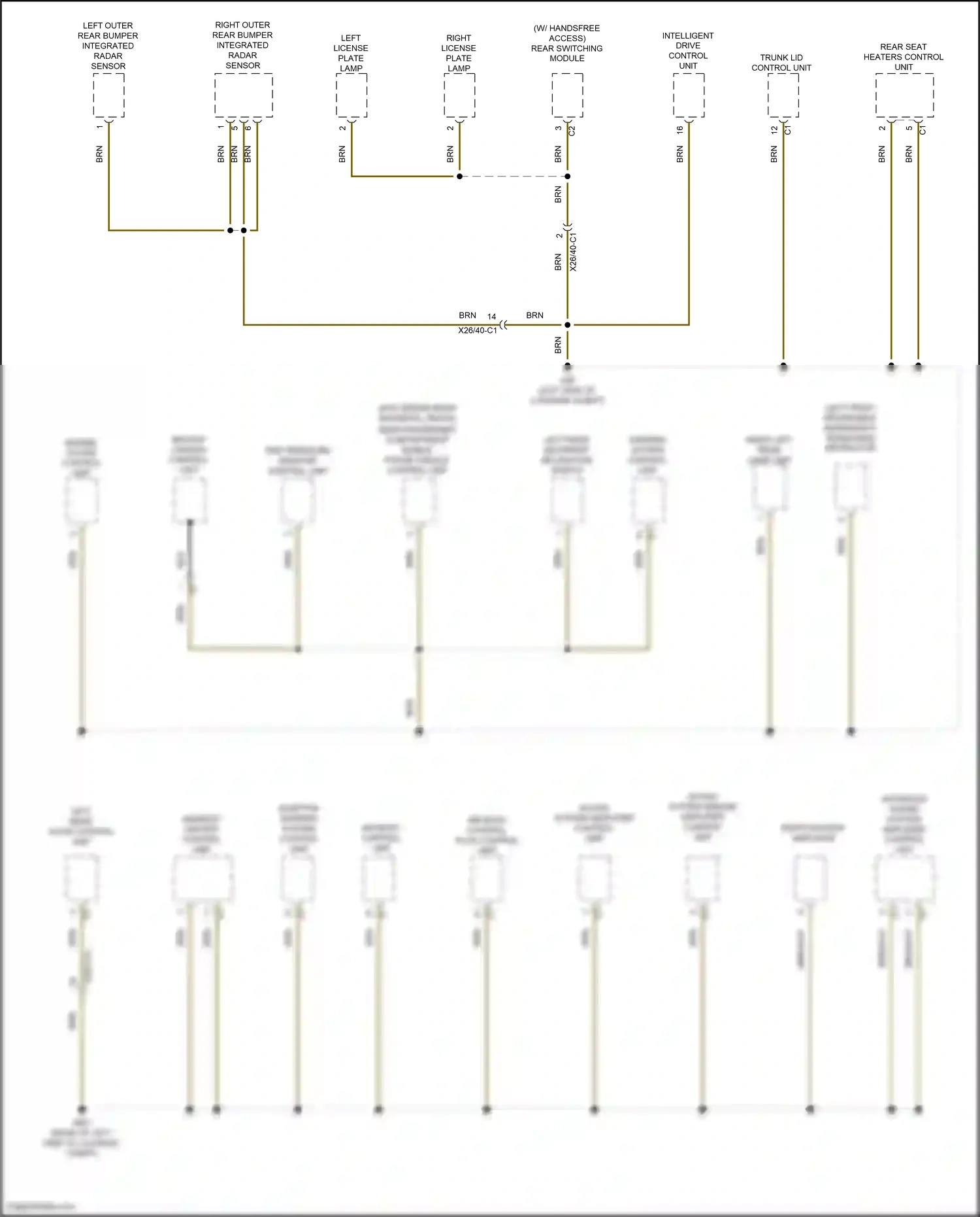 Wiring diagram engine sound control unit for Mercedes-Benz CLS-class C257 (2017-2021) (1 of 3)
