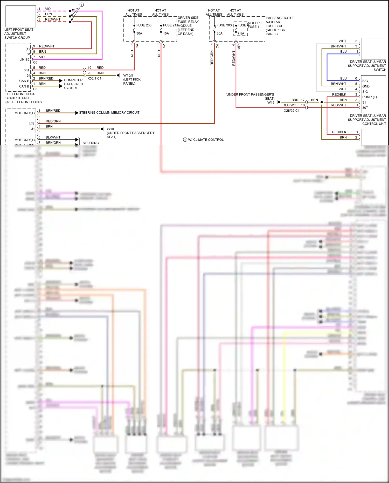Wiring diagram flex-e bp flex-e bm pnk for Mercedes-Benz CLS-class C257 (2017-2021) (1 of 1)