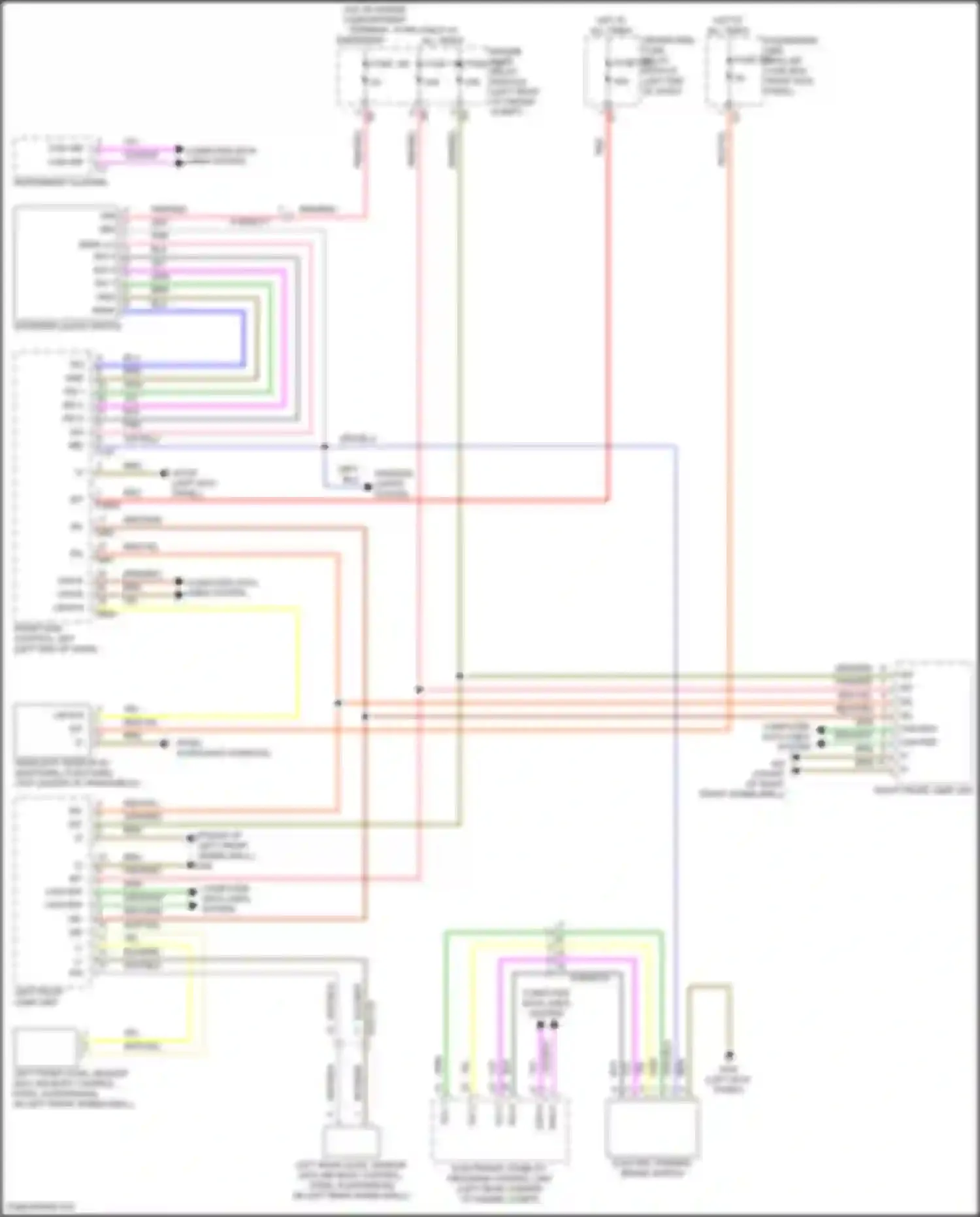 Wiring diagram front sam control unit for Mercedes-Benz CLS-class C257 (2017-2021) (8 of 22)