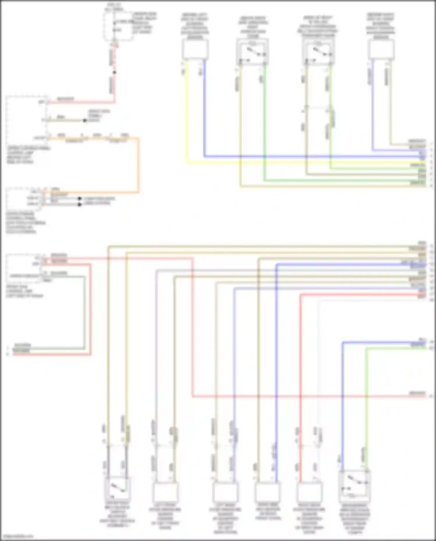Wiring diagram front sam control unit for Mercedes-Benz CLS-class C257 (2017-2021) (19 of 22)