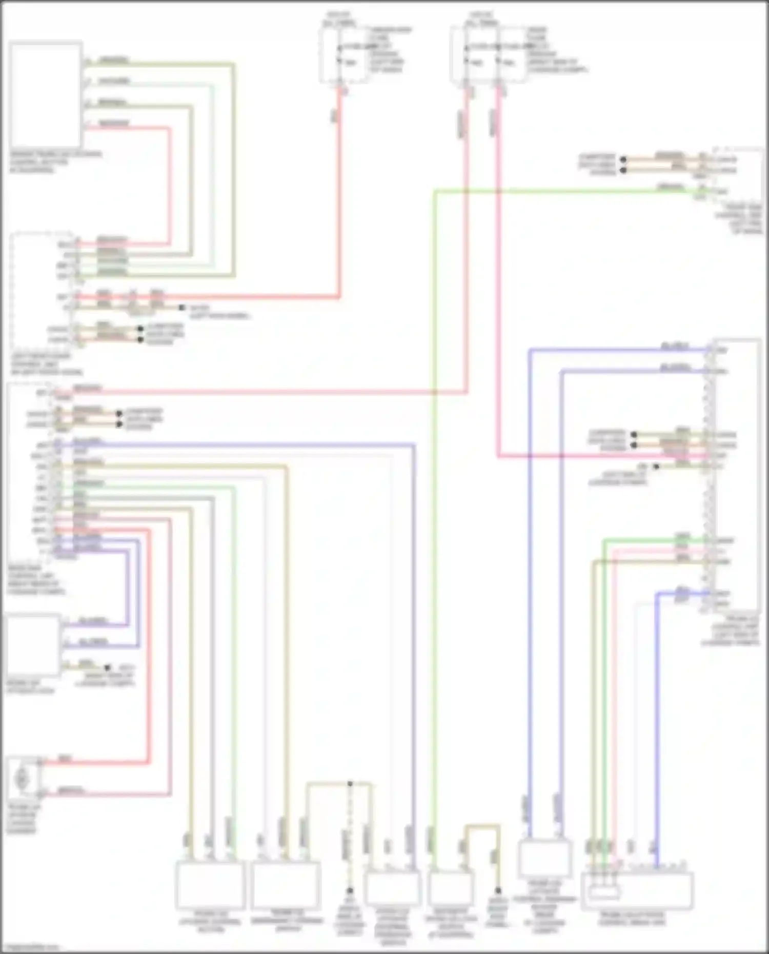 Wiring diagram front sam control unit for Mercedes-Benz CLS-class C257 (2017-2021) (20 of 22)