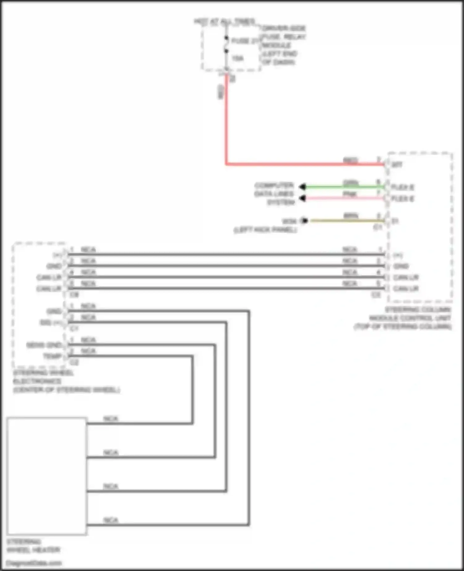 Wiring diagram fuse 211 for Mercedes-Benz CLS-class C257 (2017-2021) (4 of 9)