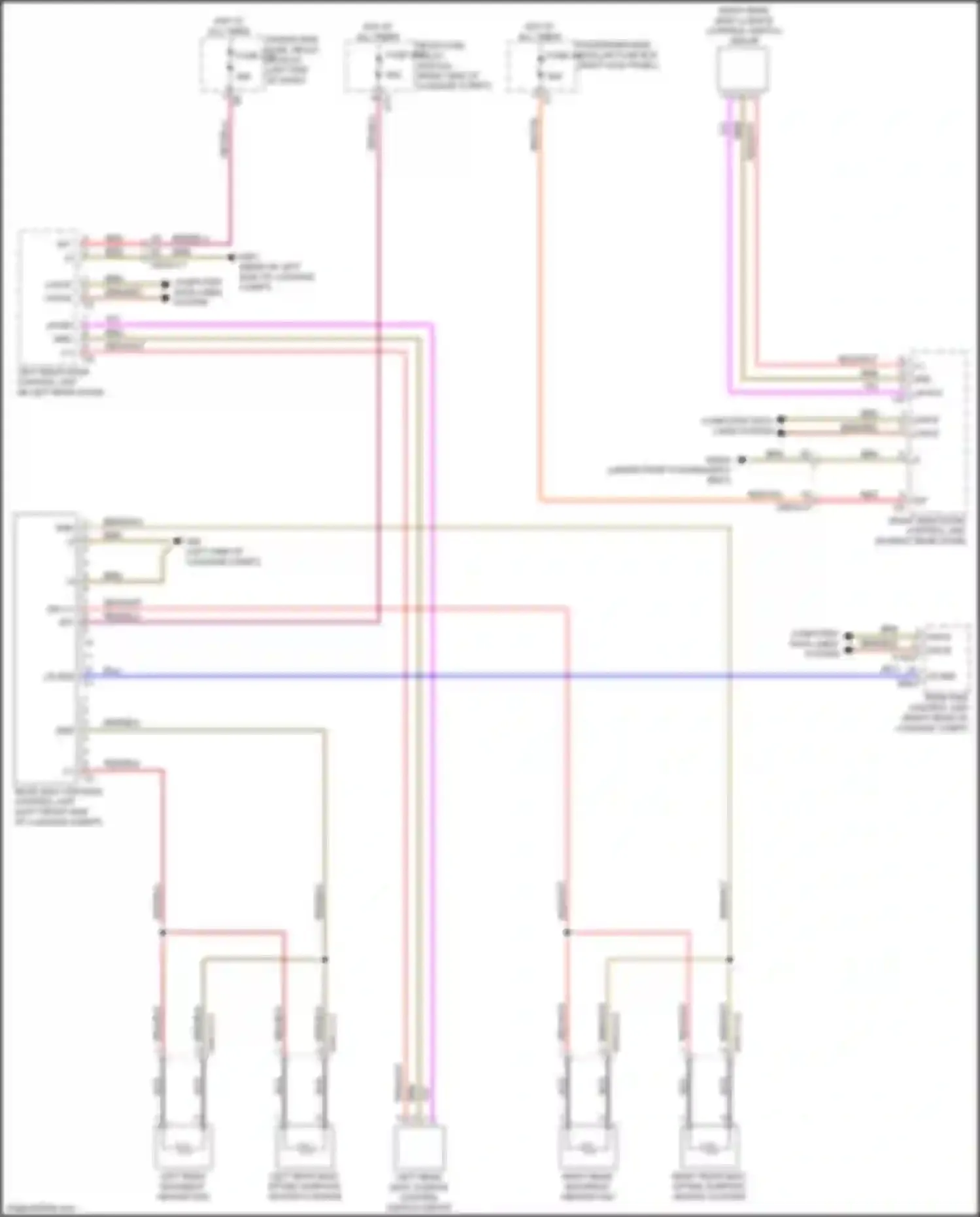 Wiring diagram driver-side fuse, relay module for Mercedes-Benz CLS-class C257 (2017-2021)
