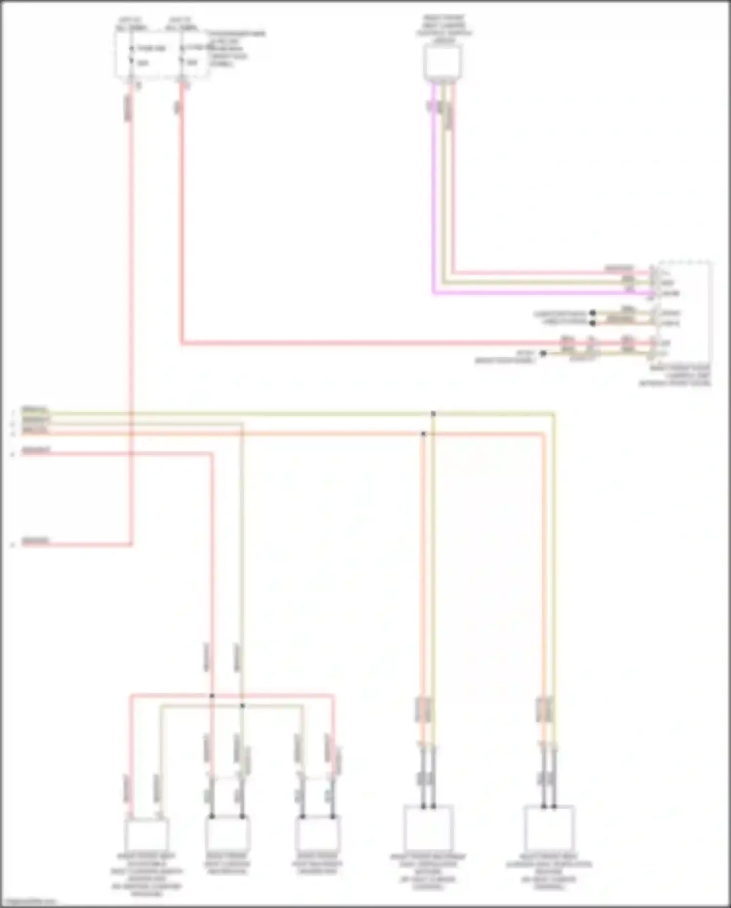Wiring diagram windshield washer fluid level indicator switch for Mercedes-Benz CLS-class C257 (2017-2021)