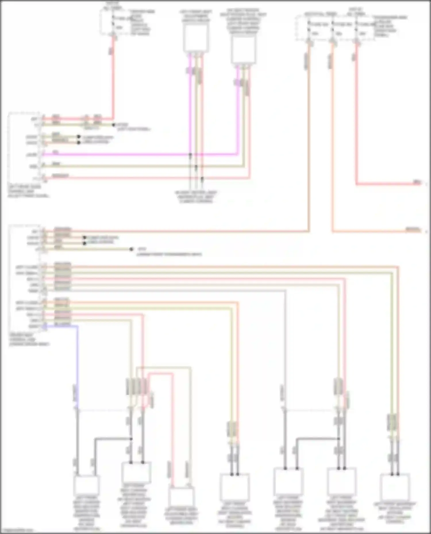 Wiring diagram computer data lines system for Mercedes-Benz CLS-class C257 (2017-2021)