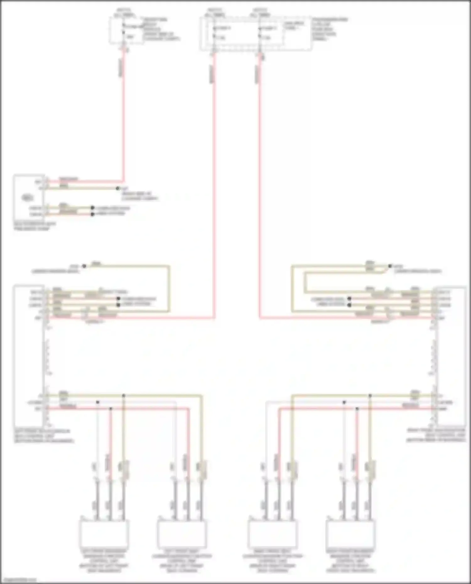 Wiring diagram upper control panel control unit for Mercedes-Benz CLS-class C257 (2017-2021)