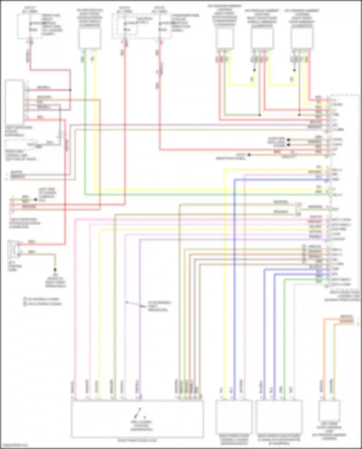 Wiring diagram multiple fuse 3 for Mercedes-Benz CLS-class C257 (2017-2021)