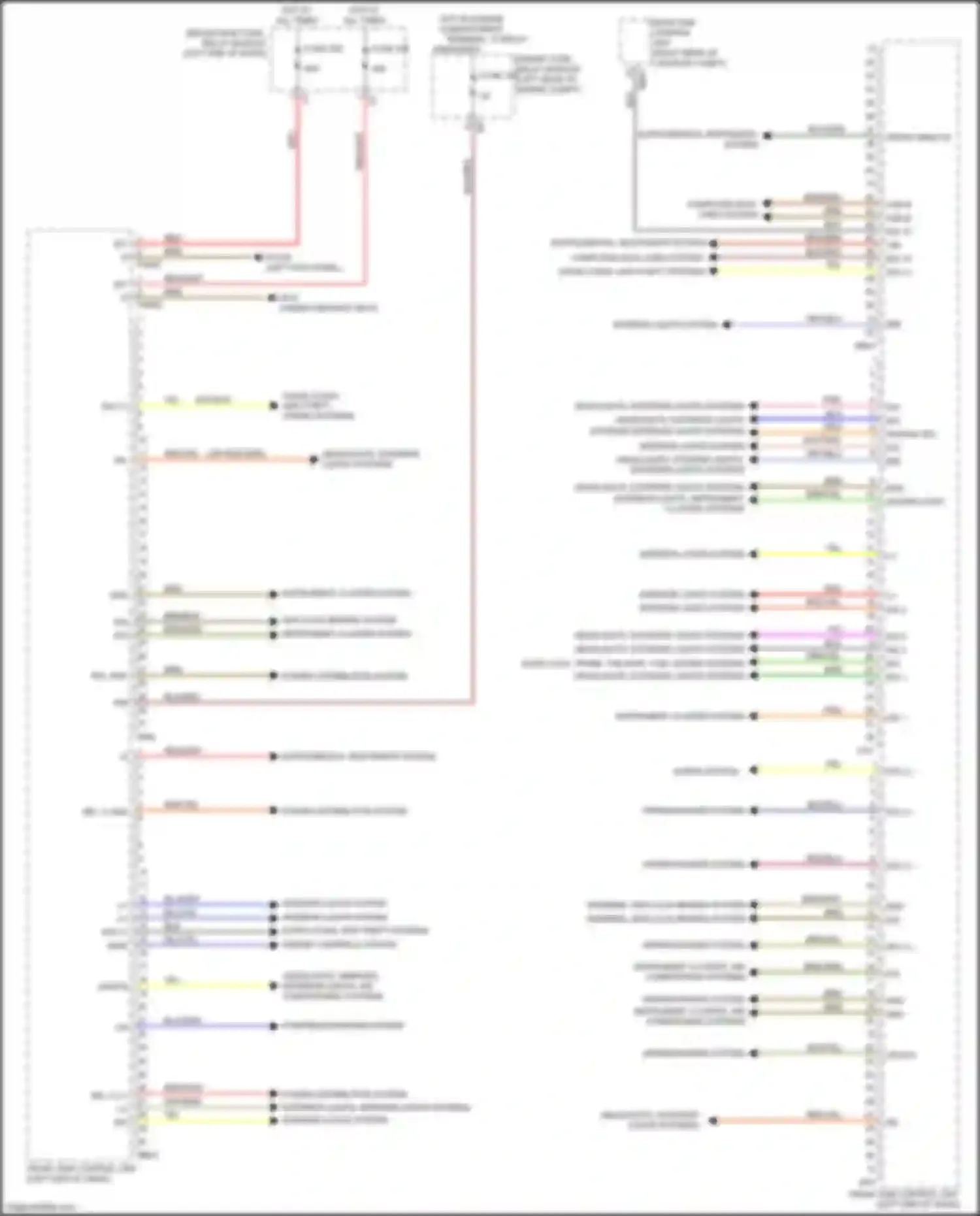Wiring diagram crash analog for Mercedes-Benz CLS-class C257 (2017-2021)
