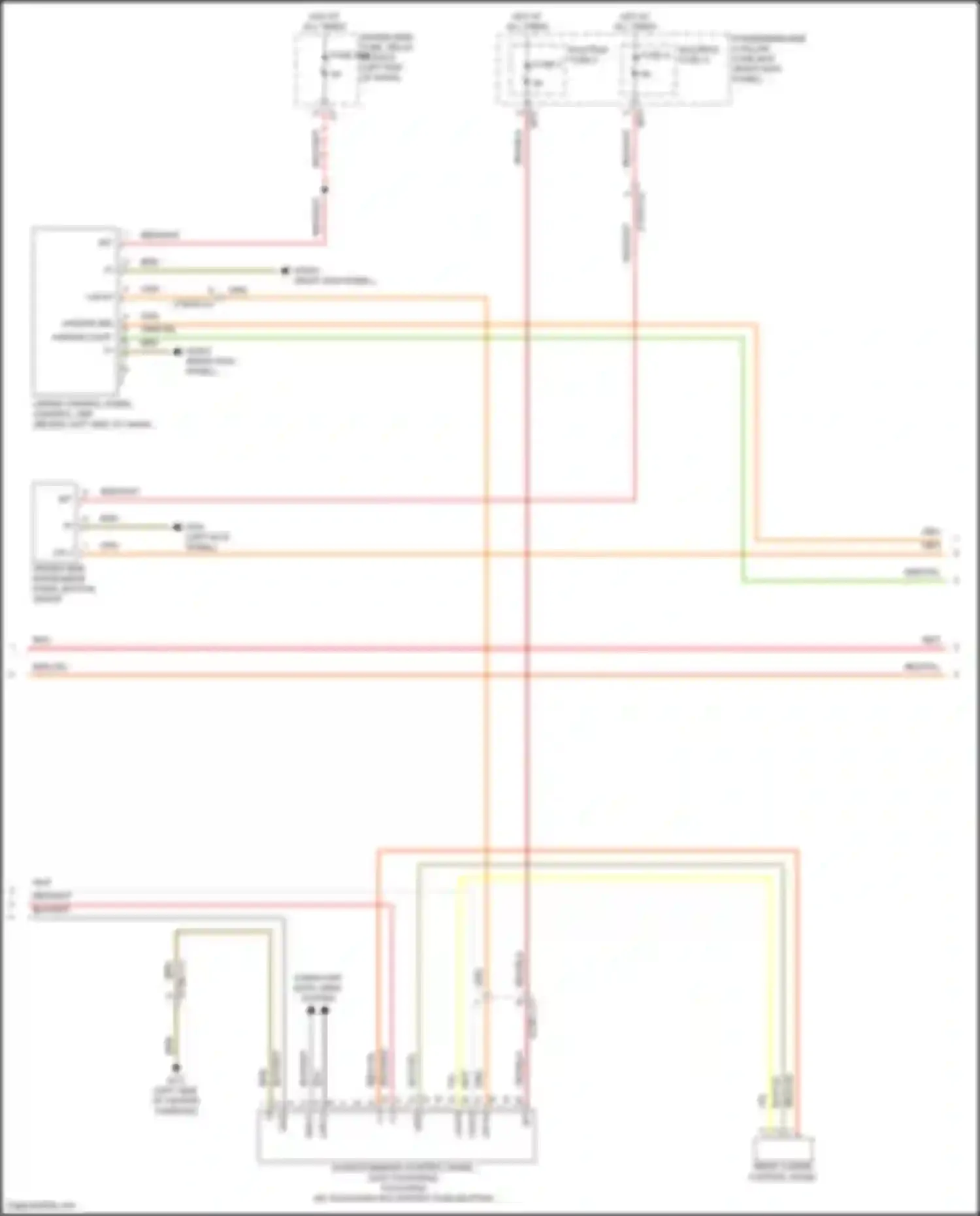 Wiring diagram upper control panel control unit for Mercedes-Benz CLS-class C257 (2017-2021)
