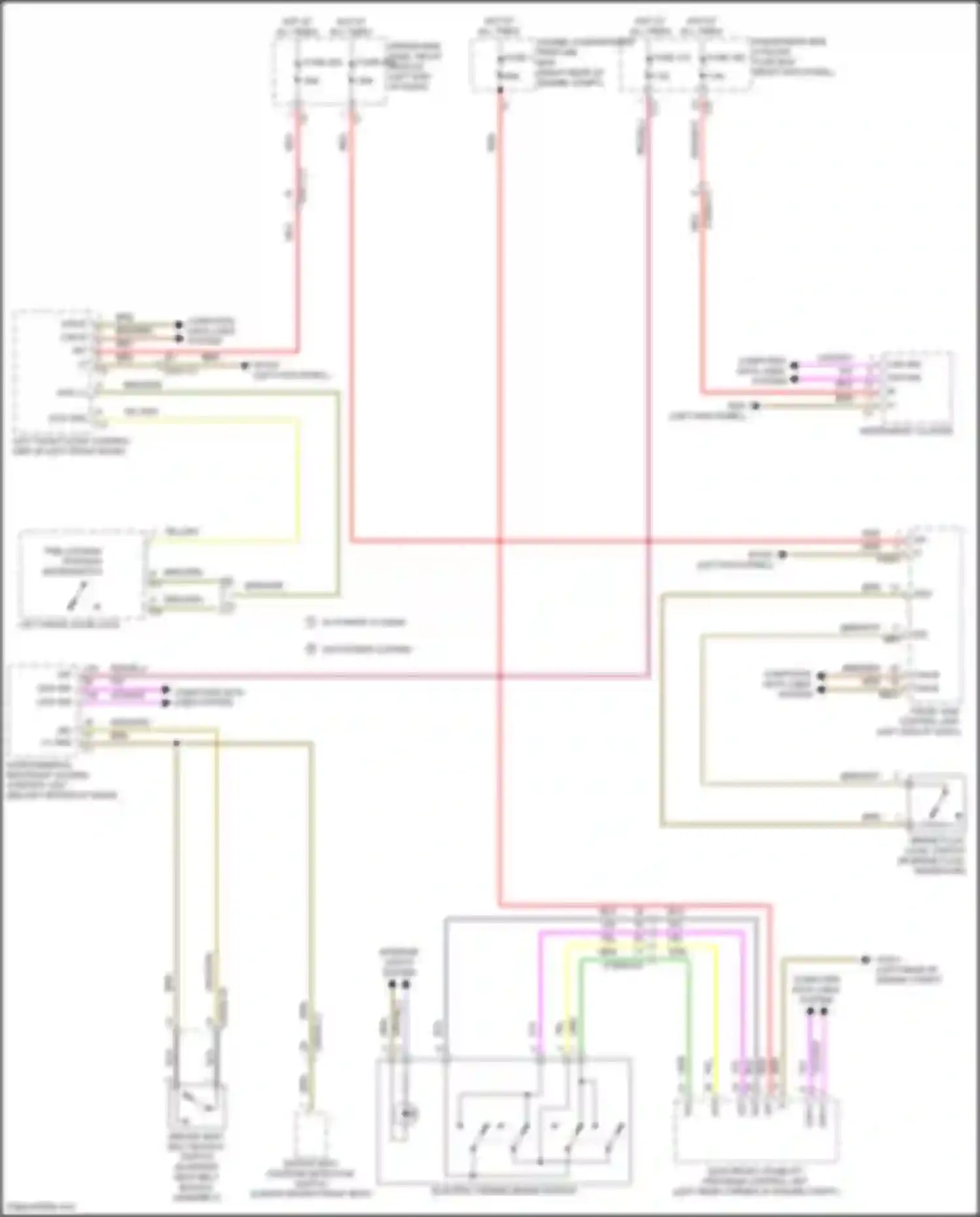 Wiring diagram right front level sensor for Mercedes-Benz CLS-class C257 (2017-2021)