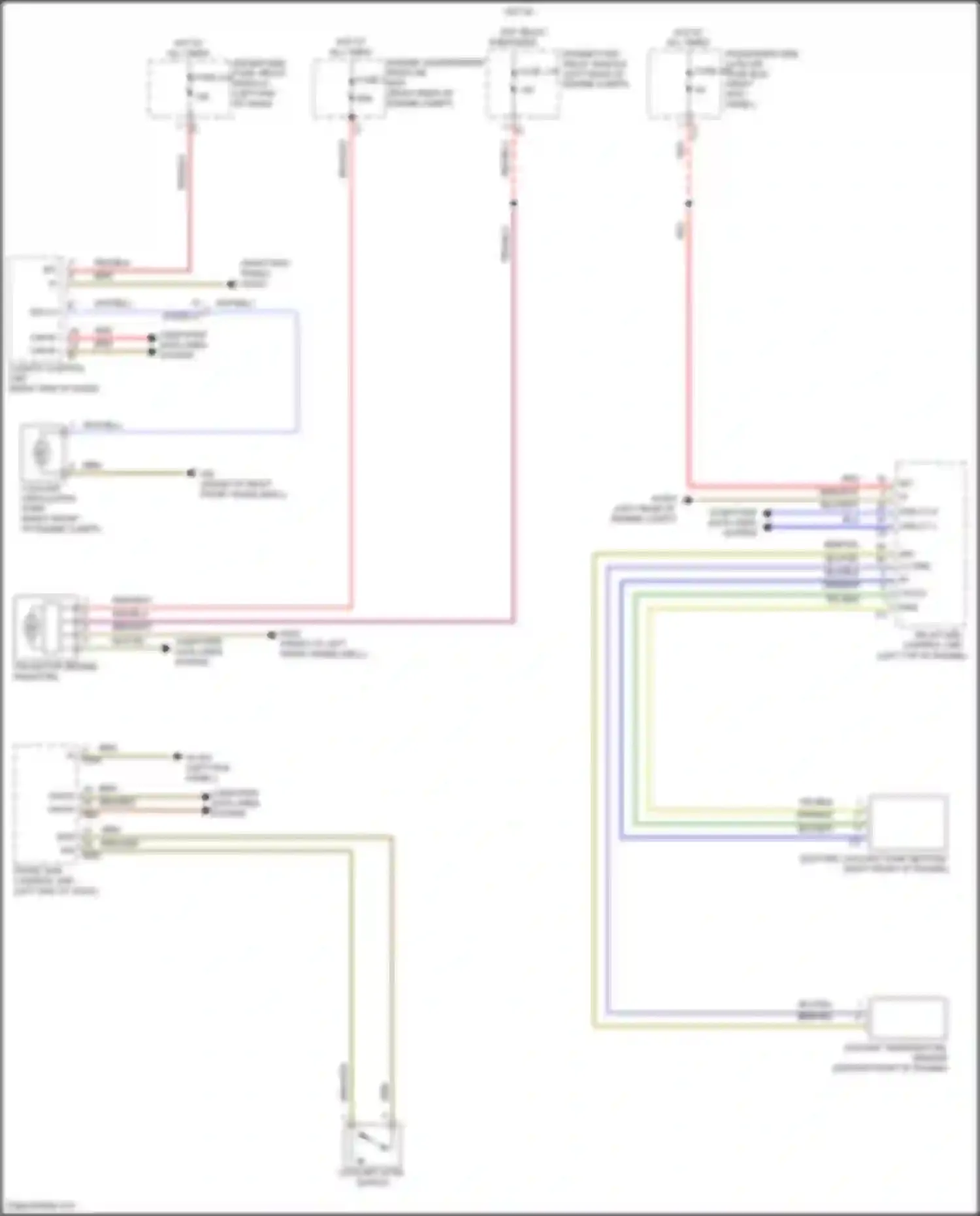 Wiring diagram coolant temperature sensor for Mercedes-Benz CLS-class C257 (2017-2021)