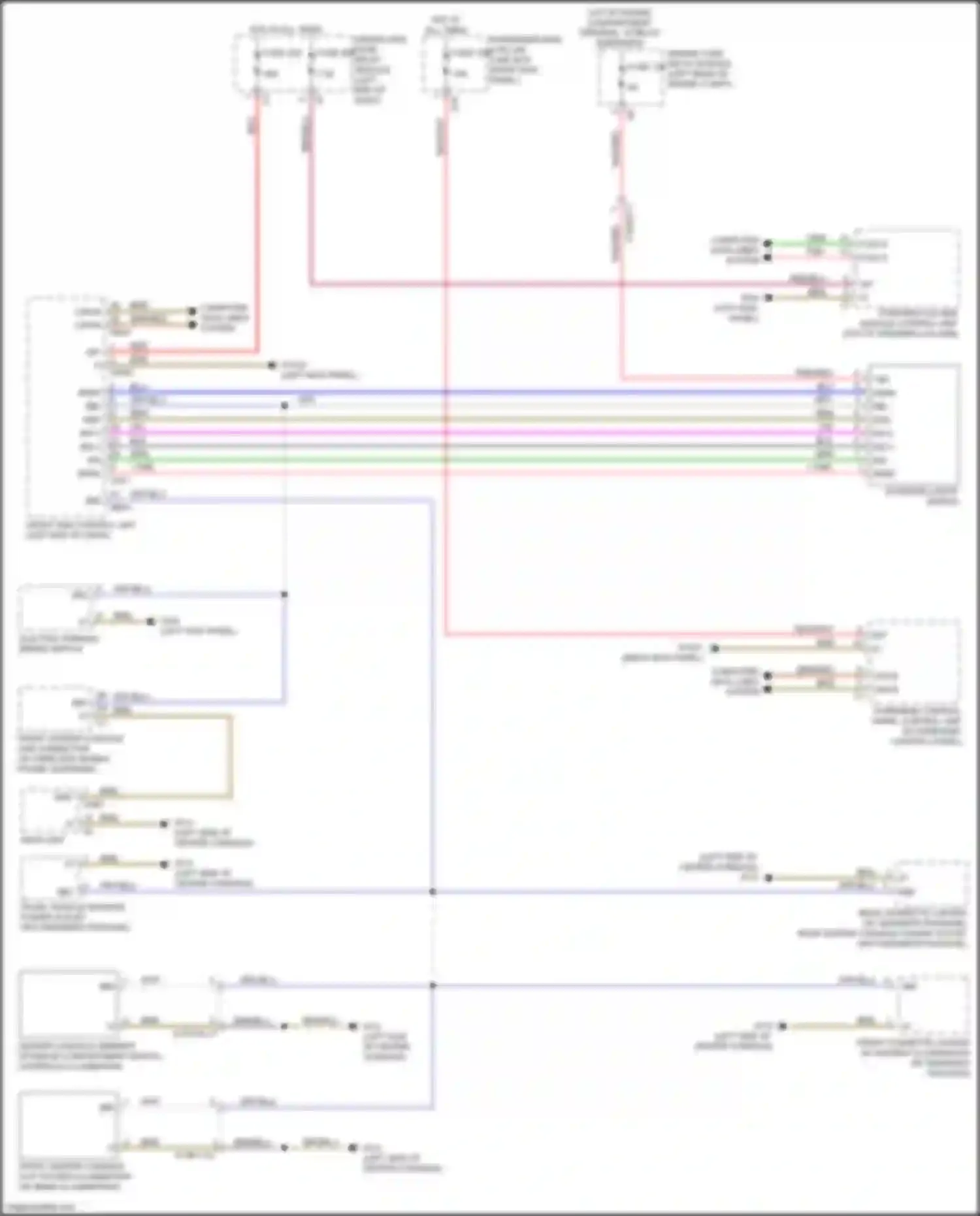 Wiring diagram steering column module control unit for Mercedes-Benz CLS-class C257 (2017-2021)