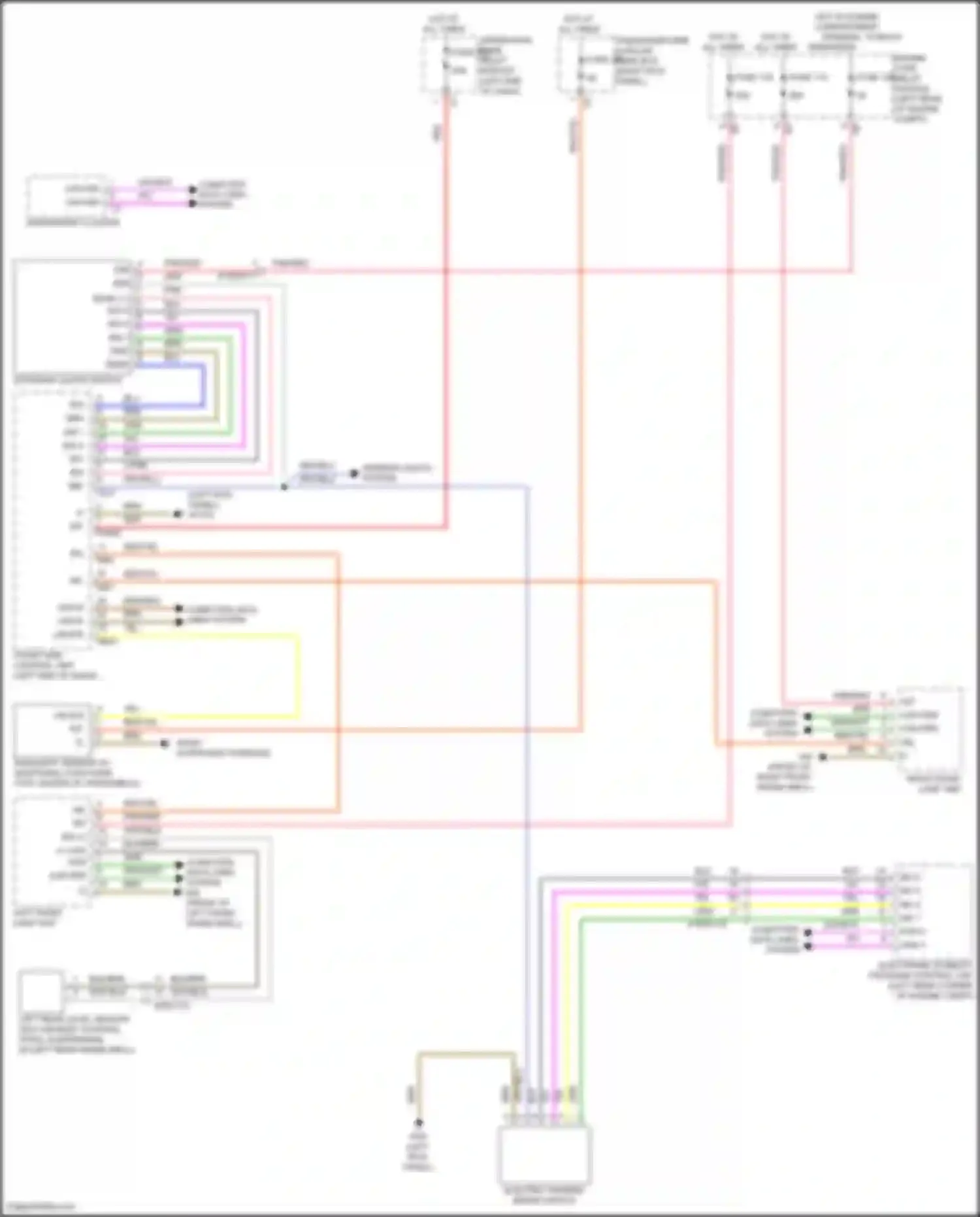 Wiring diagram rain/light sensor w/ additional functions for Mercedes-Benz CLS-class C257 (2017-2021)