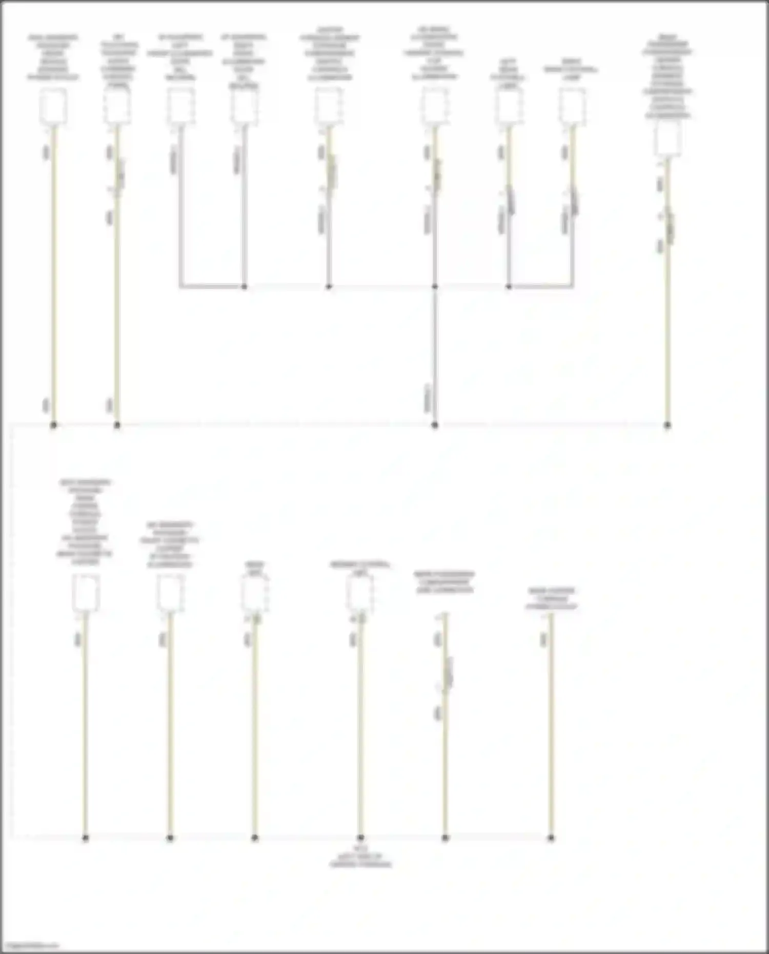 Wiring diagram center console armest stowage compartment switch, controls illumination for Mercedes-Benz CLS-class C257 (2017-2021)