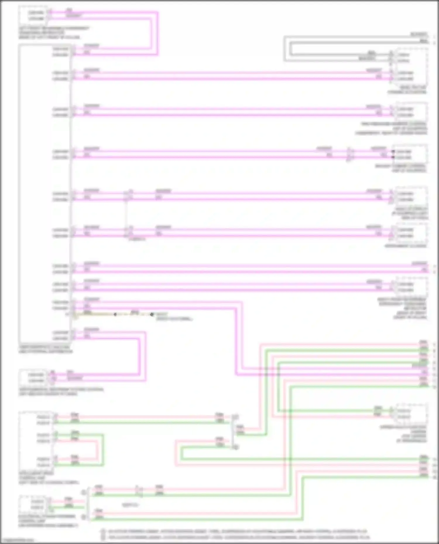 Wiring diagram instrument cluster for Mercedes-Benz CLS-class C257 (2017-2021) (9 of 20)